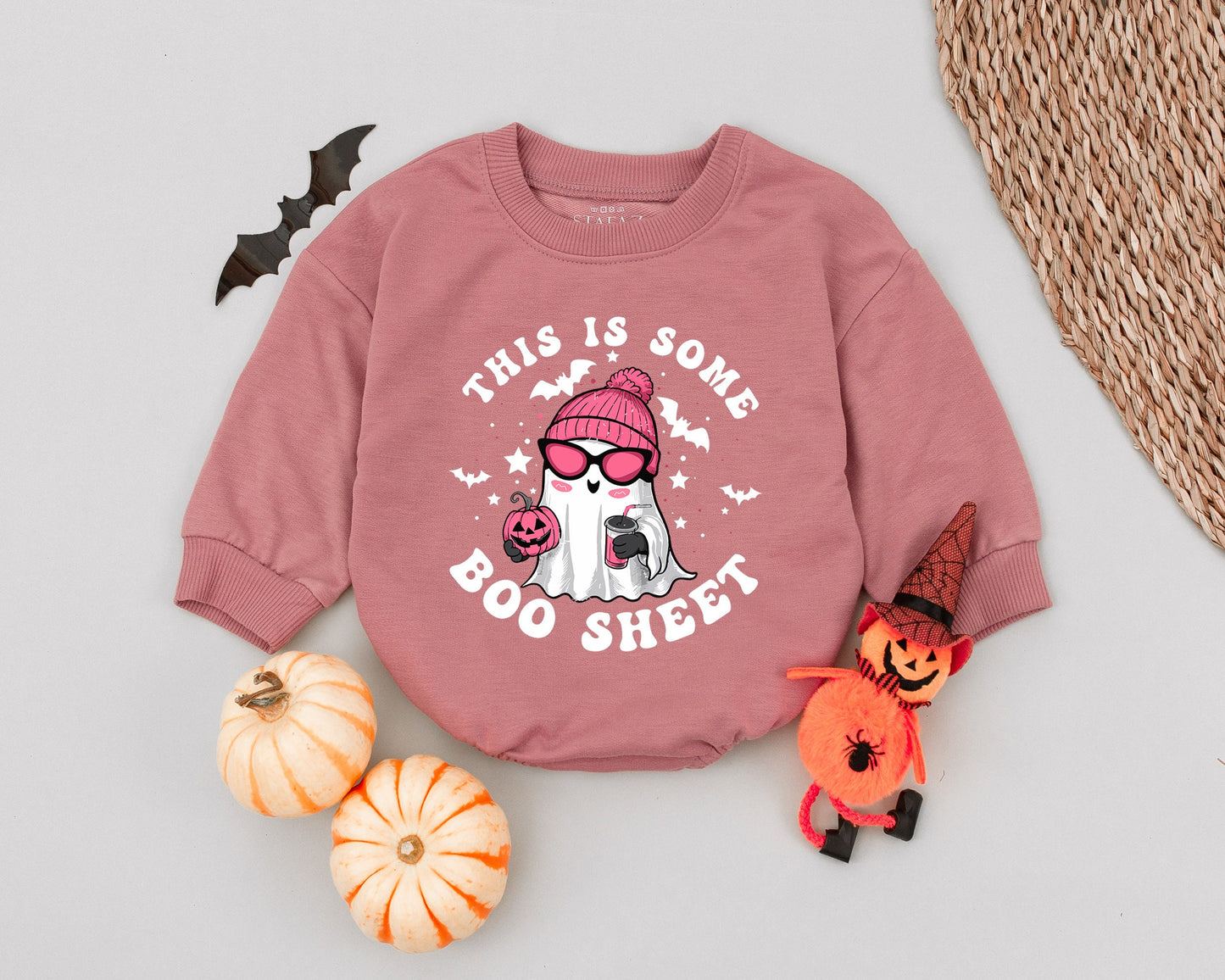 Spooky Cute Ghost Baby Romper - Funny Halloween Outfit for Toddlers