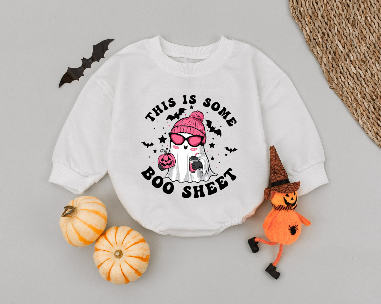 Spooky Cute Ghost Baby Romper - Funny Halloween Outfit for Toddlers