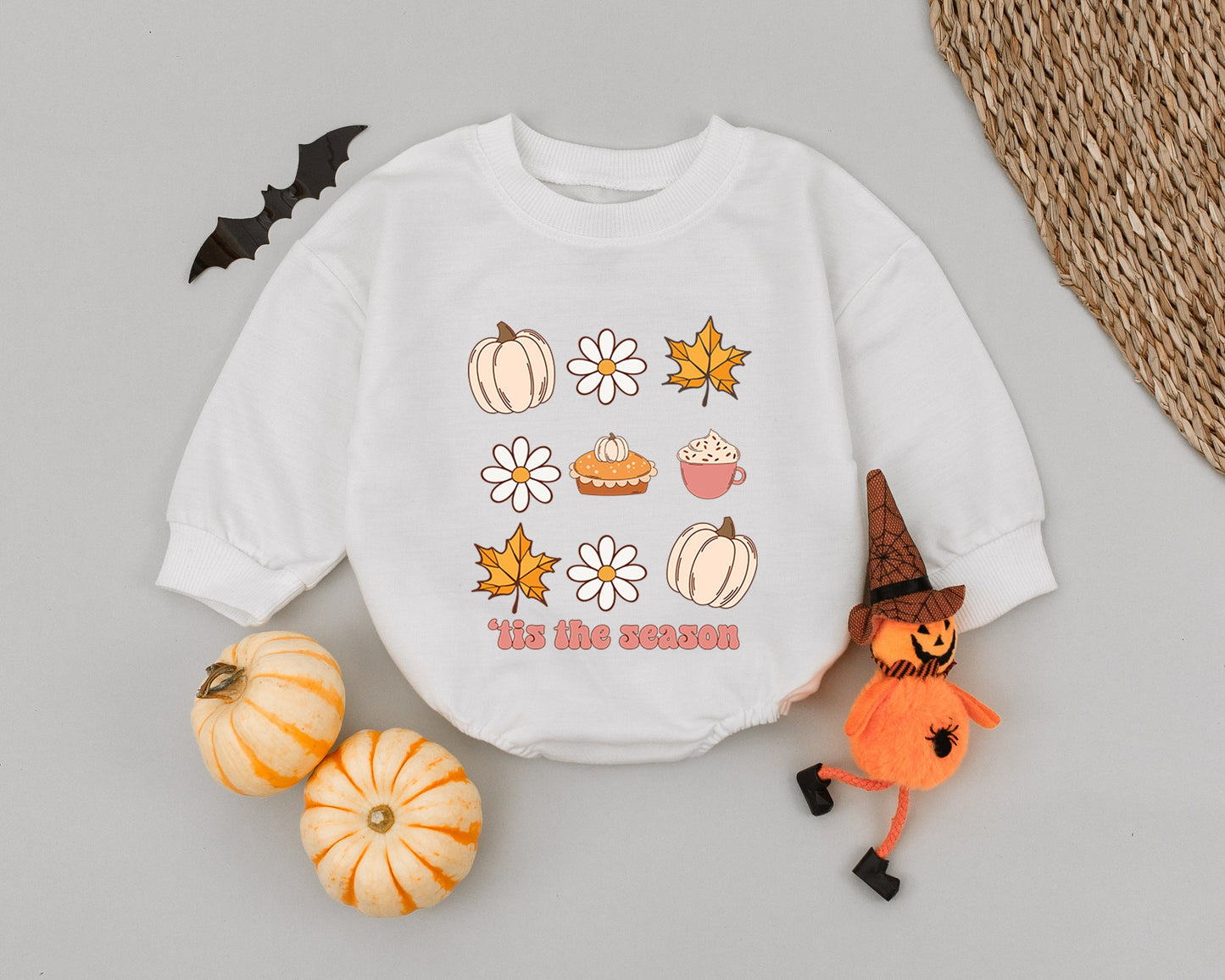 Cozy Thanksgiving Romper: Little Pumpkin Pie Baby Bodysuit