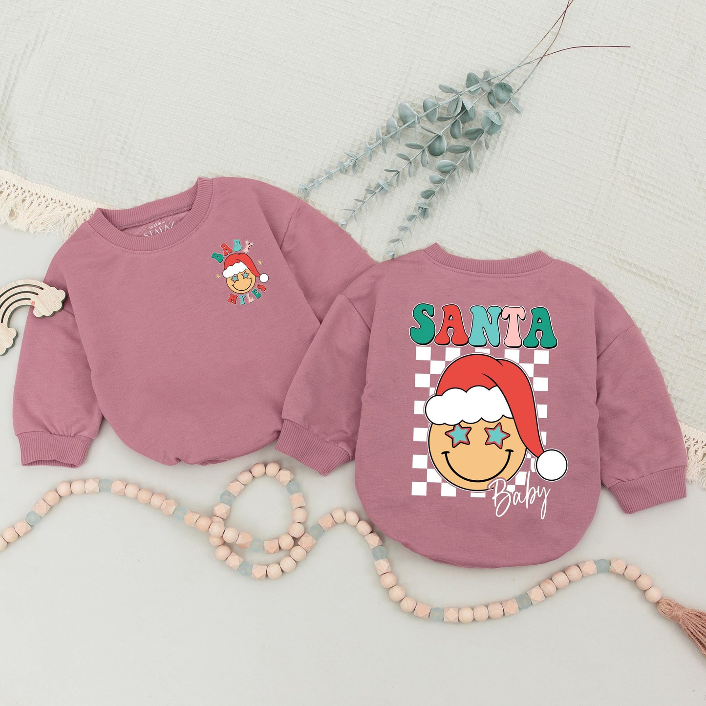 Festive Family Sweater Set: Custom Christmas & Retro Santa Designs