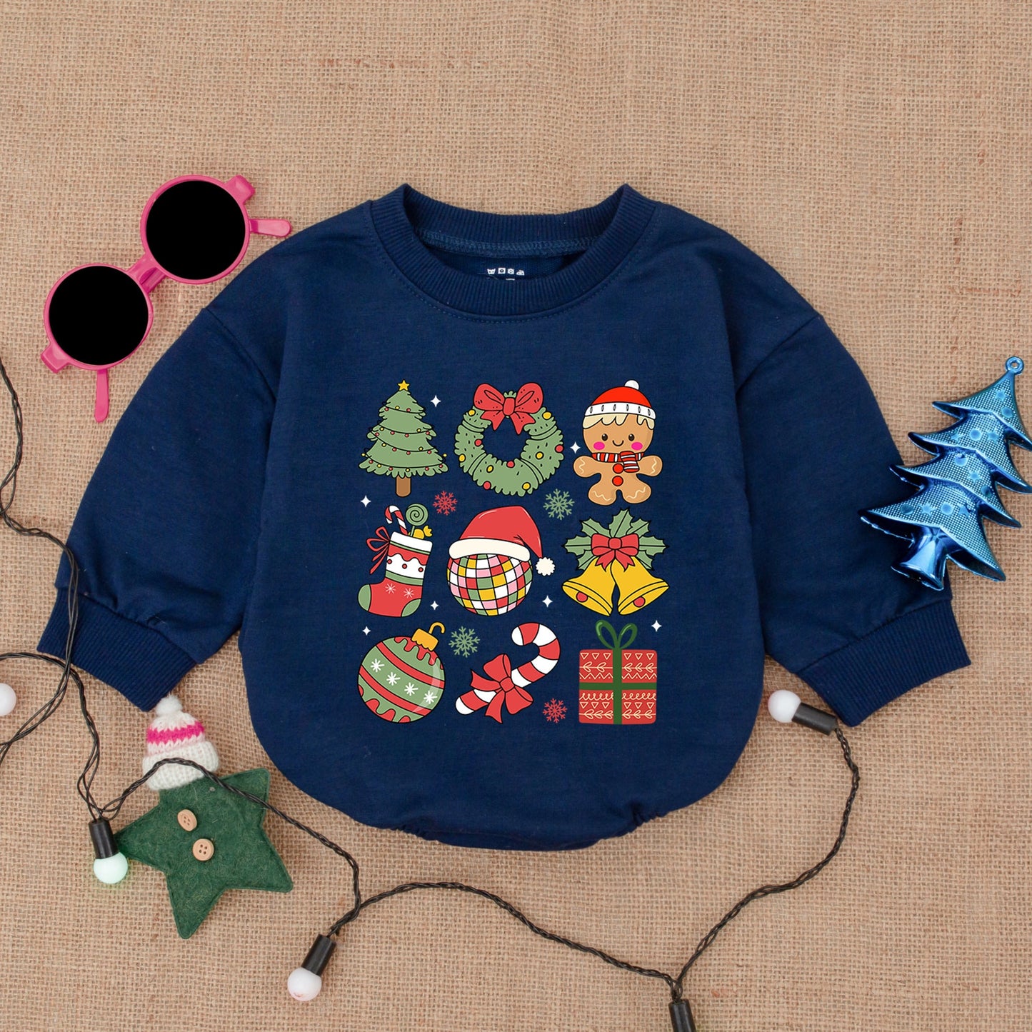 Santa Baby Romper – Cozy Christmas Bodysuit Gift for Infants