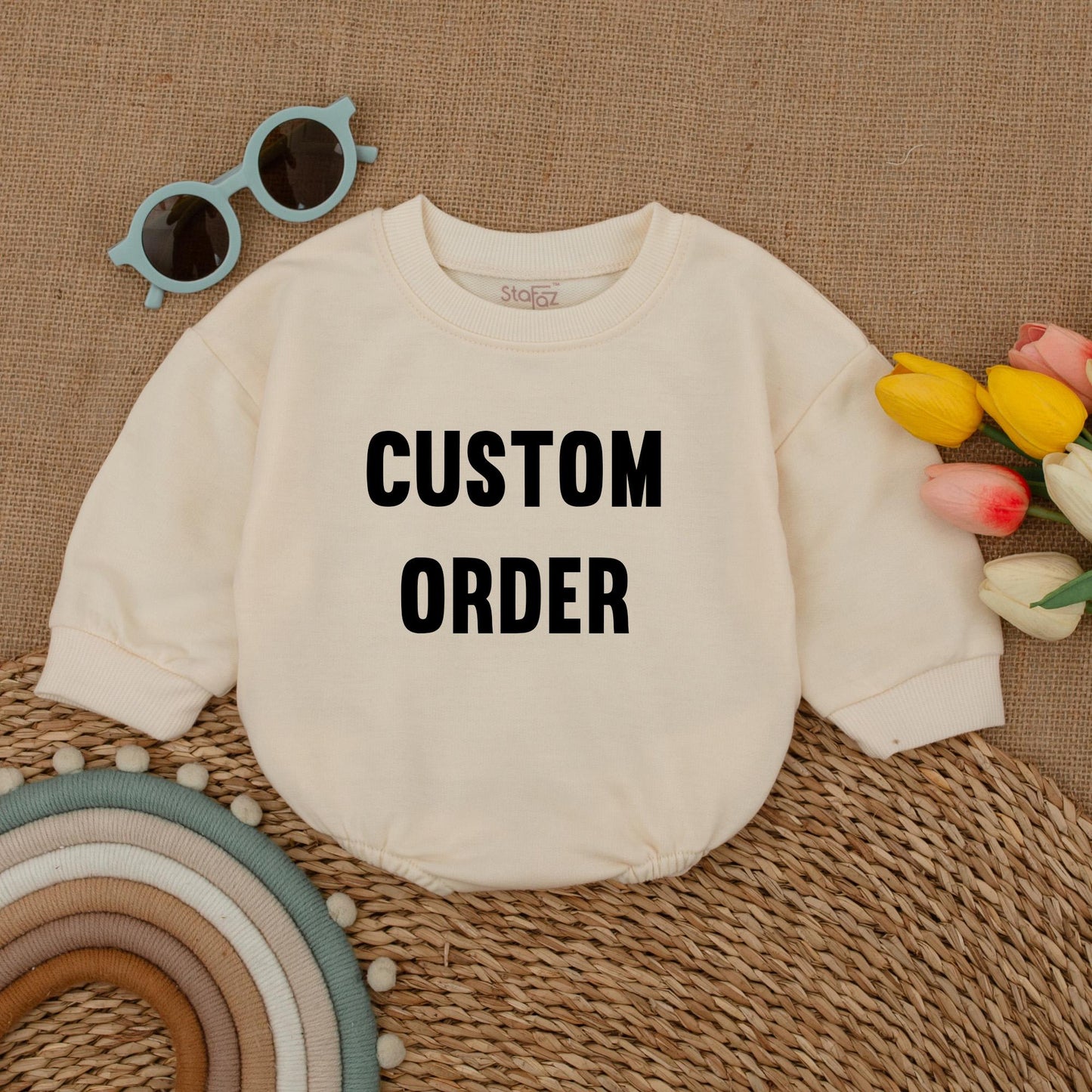 Custom Baby Bubble Romper Personalized Newborn Bodysuit for Baby Shower Gifts Coming Home Outfit Infant Clothing