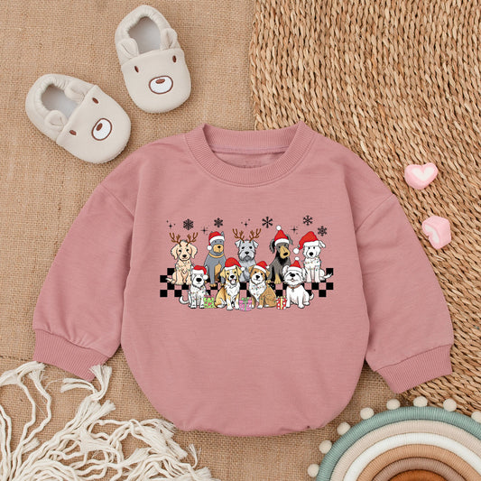 Baby Christmas Romper: My First Xmas Long Sleeve Bodysuit Gift