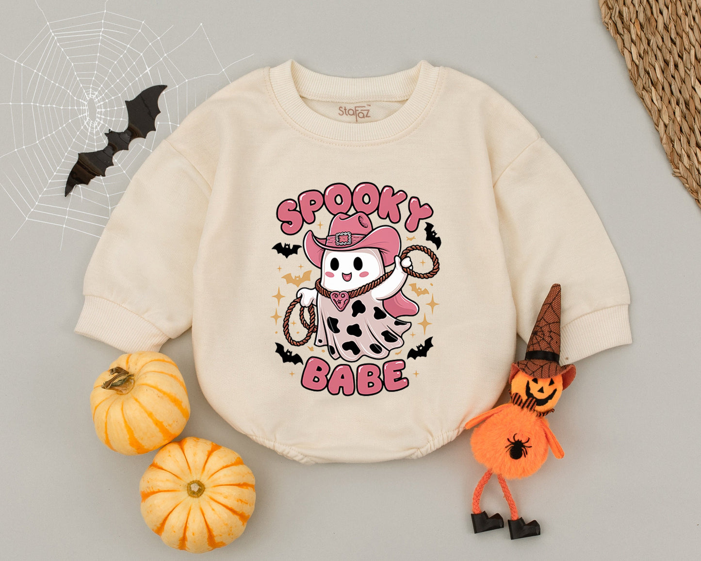 Cute Ghost Halloween Romper: Funny Baby Costume for Fall