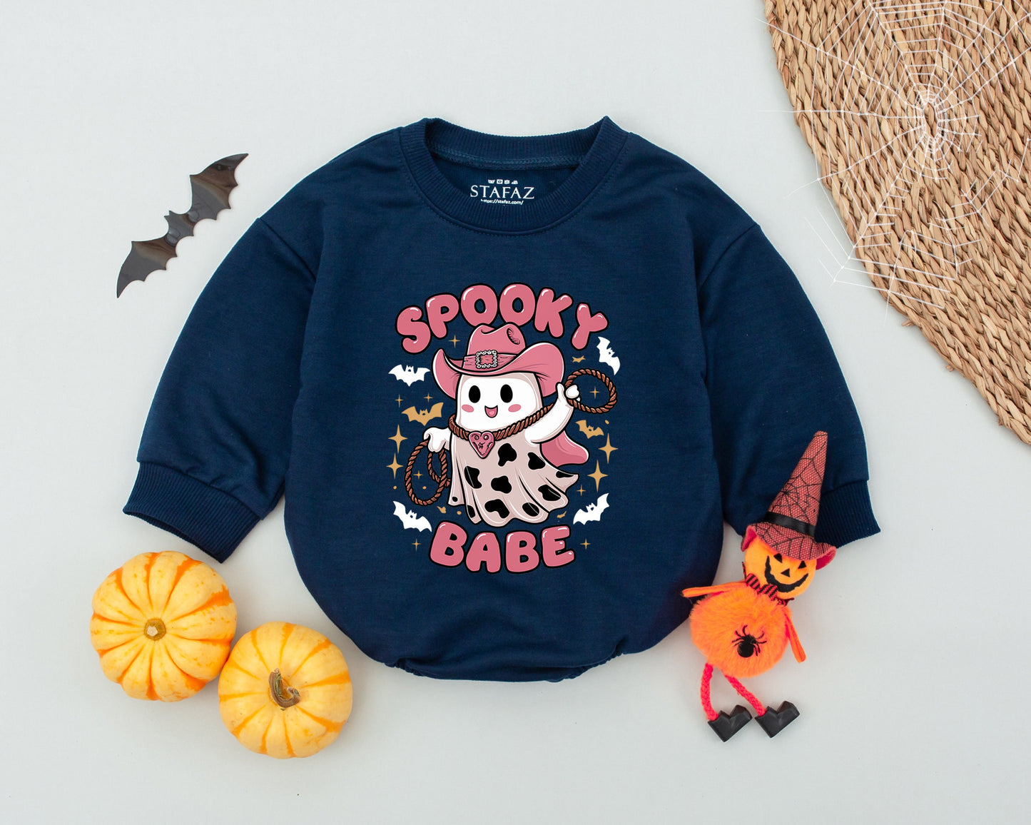 Cute Ghost Halloween Romper: Funny Baby Costume for Fall