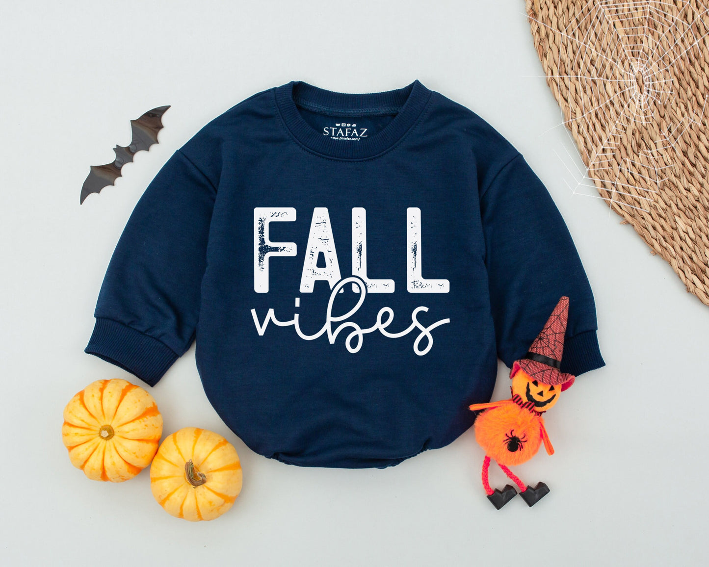 Retro Fall Vibes Baby Romper: Cozy Thanksgiving Outfit, Autumn Newborn Bodysuit, Vintage Toddler Sweatshirt Romper, Cute Fall Baby Clothes, Baby Shower Gift