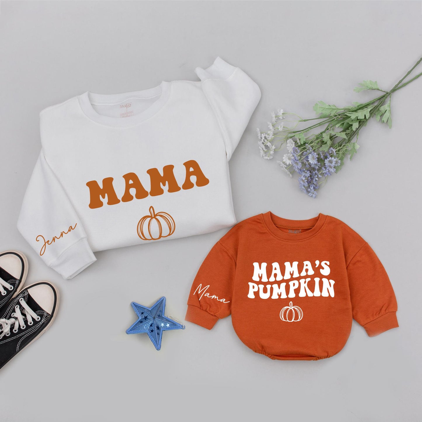 Mama & Mini Pumpkin Patch Sweatshirts: Fall & Holiday Matching Set