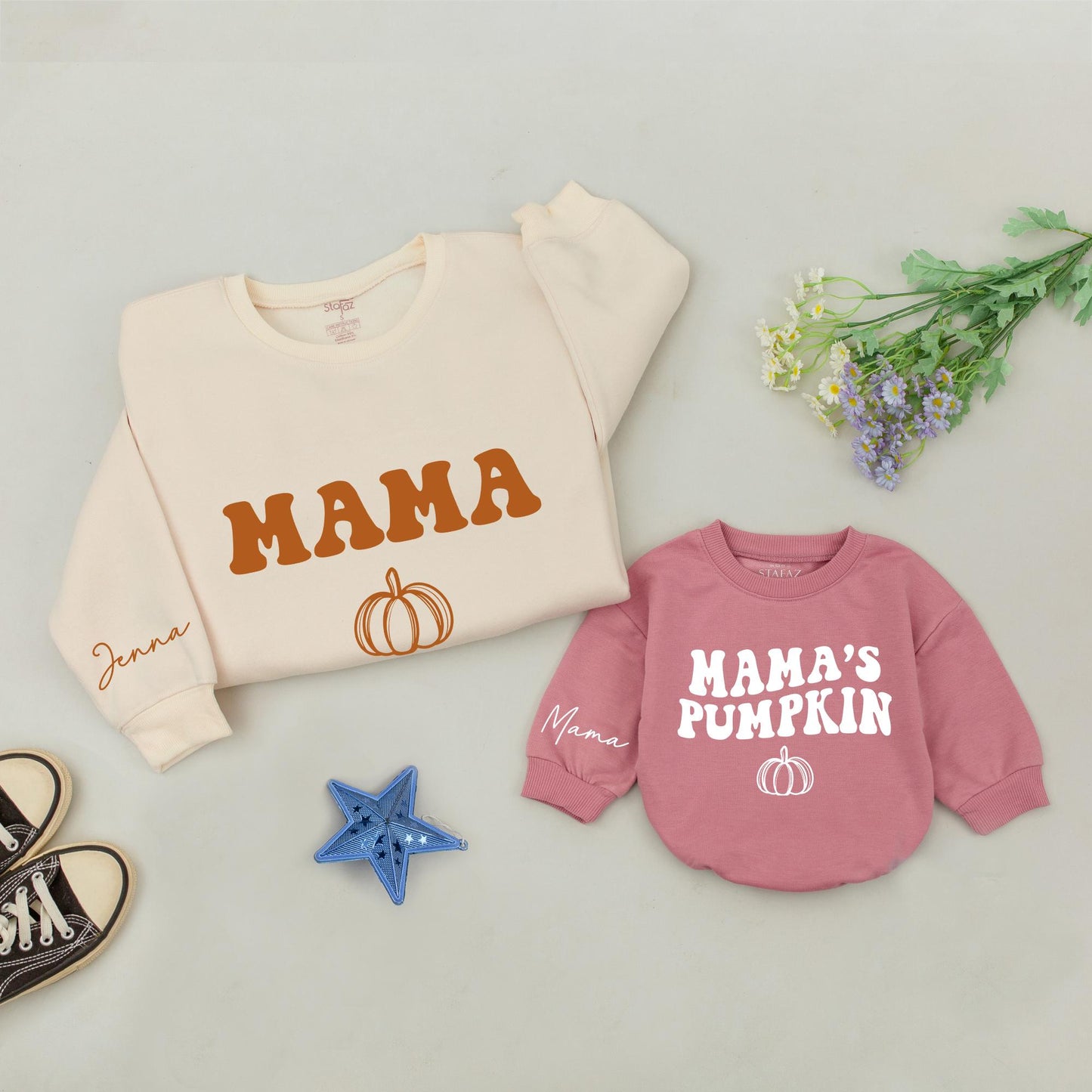 Mama & Mini Pumpkin Patch Sweatshirts: Fall & Holiday Matching Set