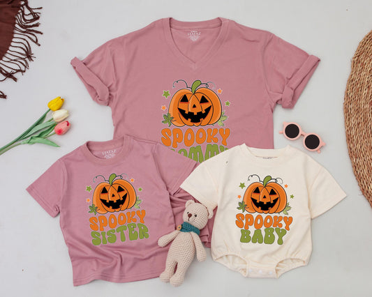 Matching Retro Halloween Family Shirts | Custom Spooky Outfits