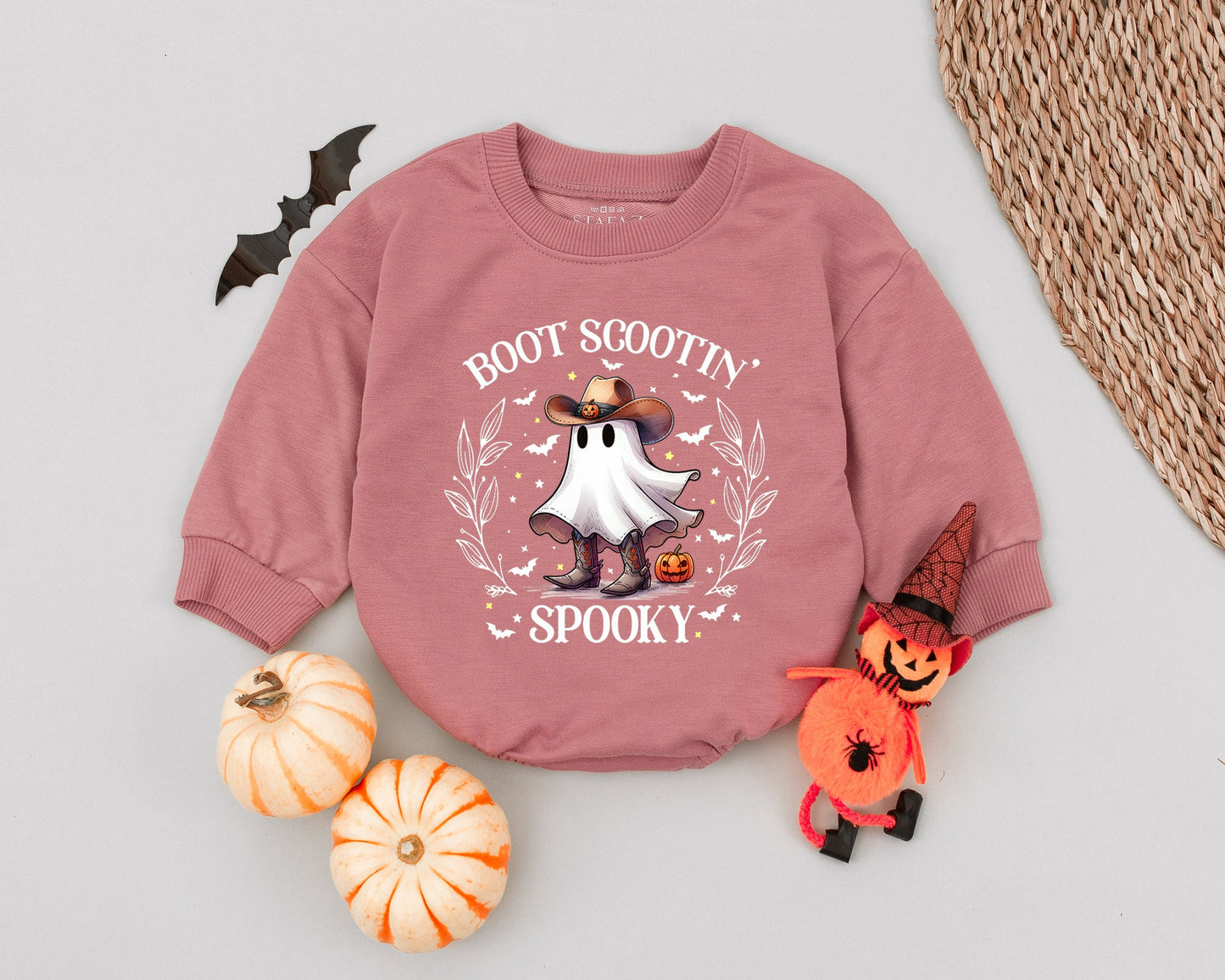 Spooky Cowboy Baby Romper: Western Halloween Outfit & Costume
