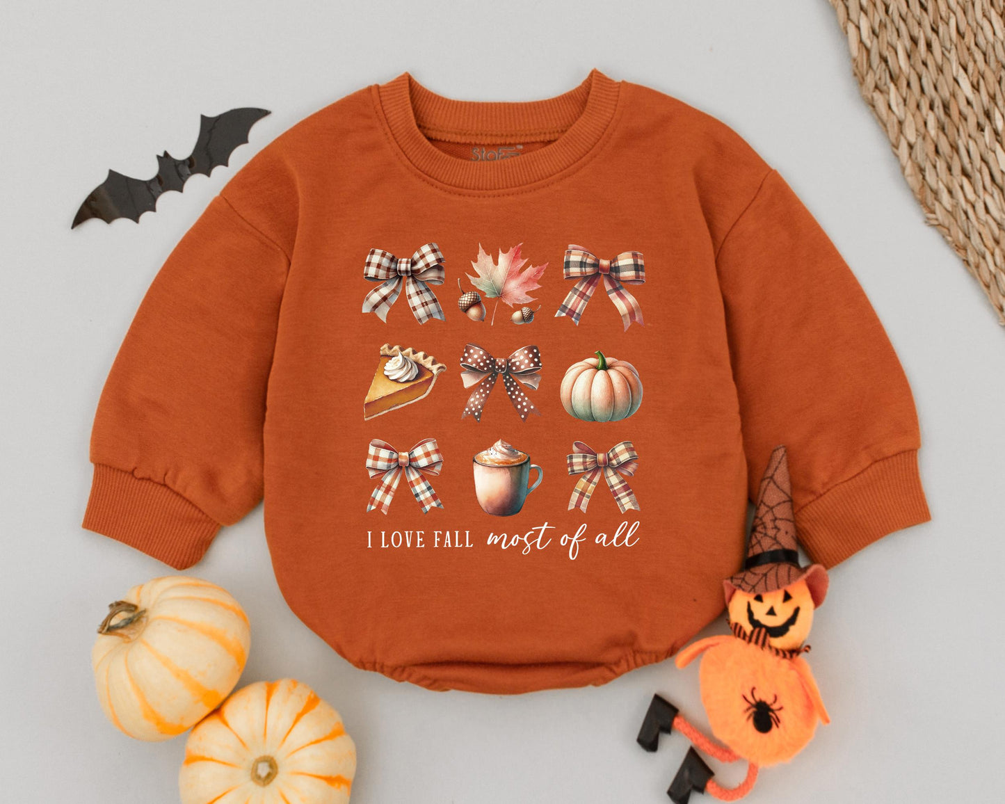Pumpkin Spice Toddler Romper: Halloween & Thanksgiving Outfit