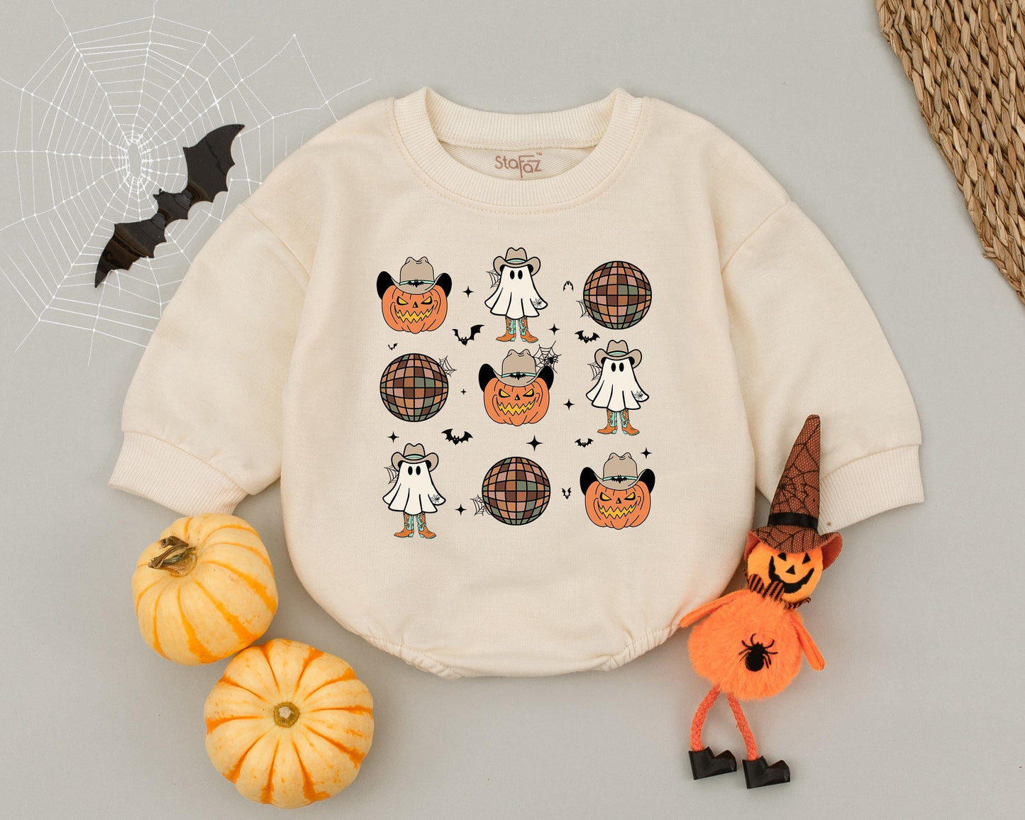 Western Toddler Romper Costume - Fall Baby Clothes & Pumpkin Gift