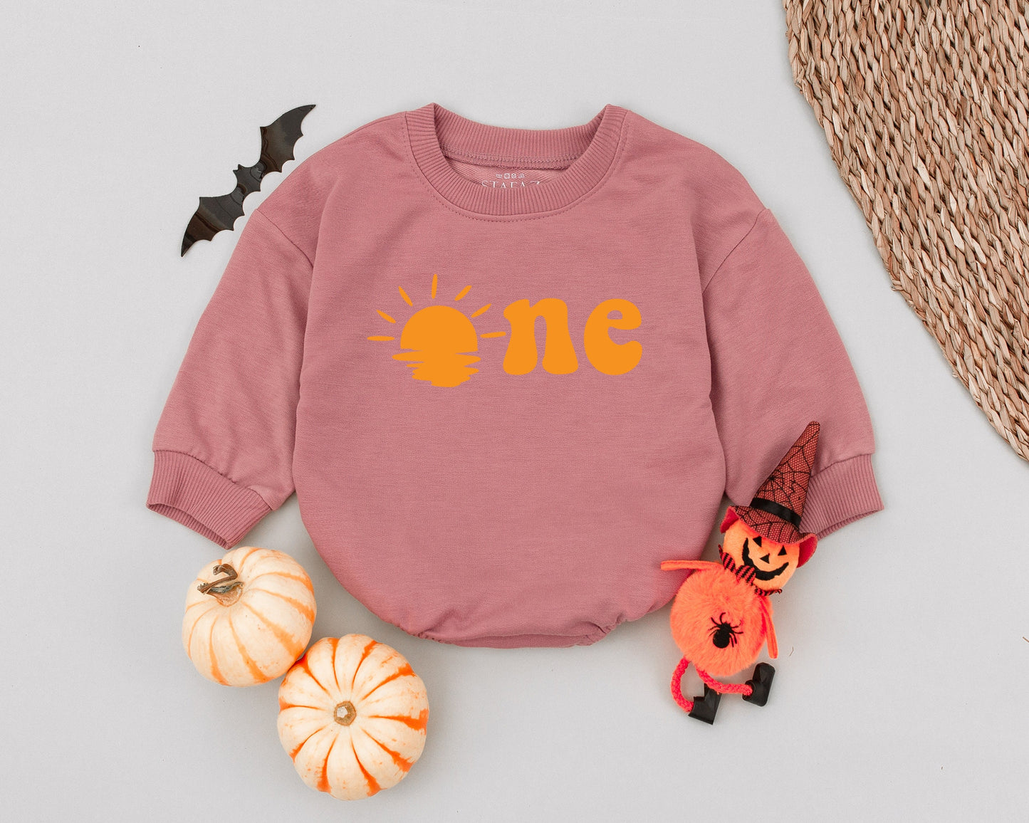 First Birthday Baby Bodysuit: Sun-Themed Bubble Romper Outfit