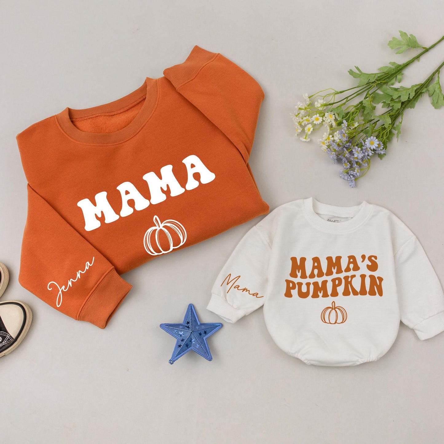 Mama & Mini Pumpkin Patch Sweatshirts: Fall & Holiday Matching Set