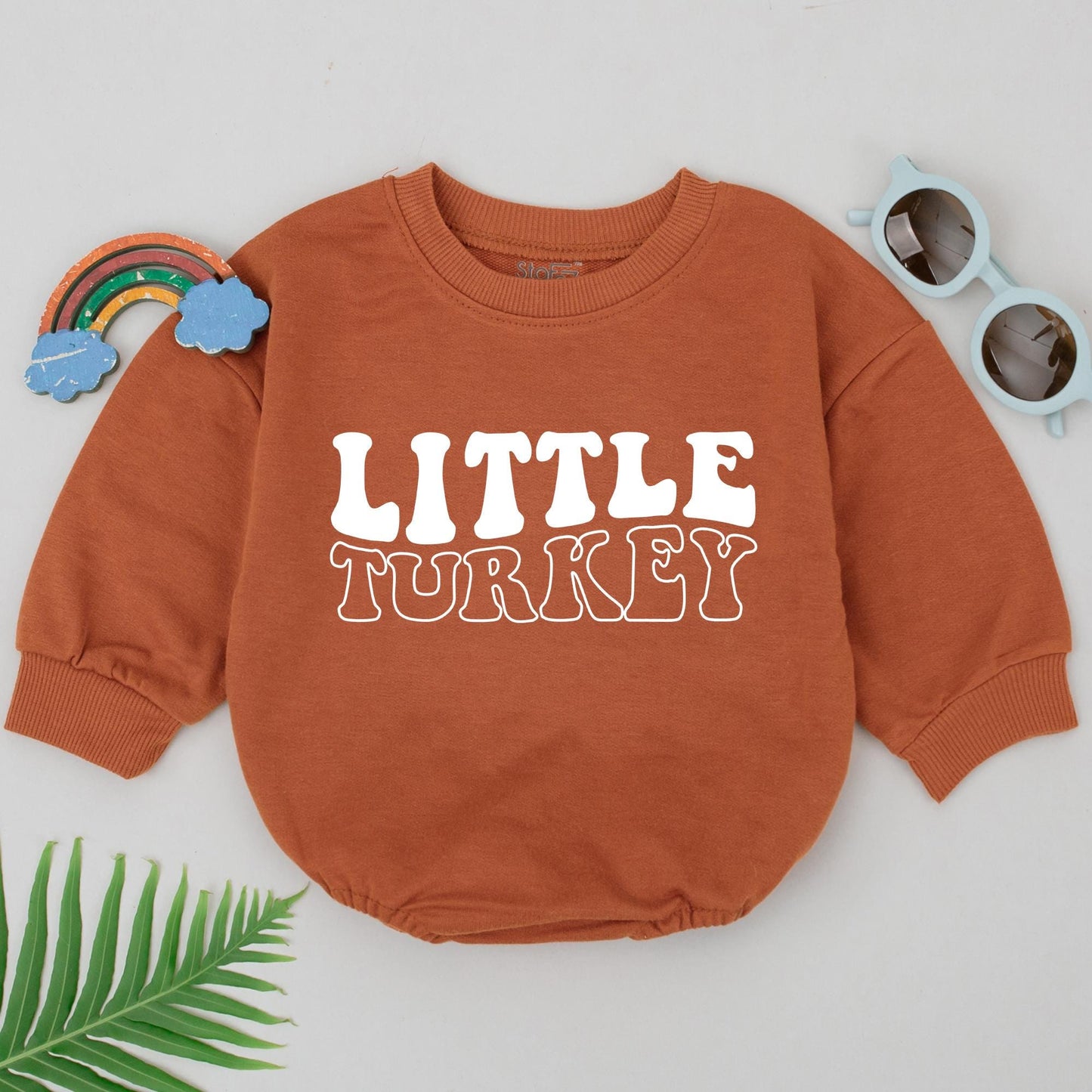 Thanksgiving Turkey Romper, First Fall Outfit, Baby Coming Home Gift