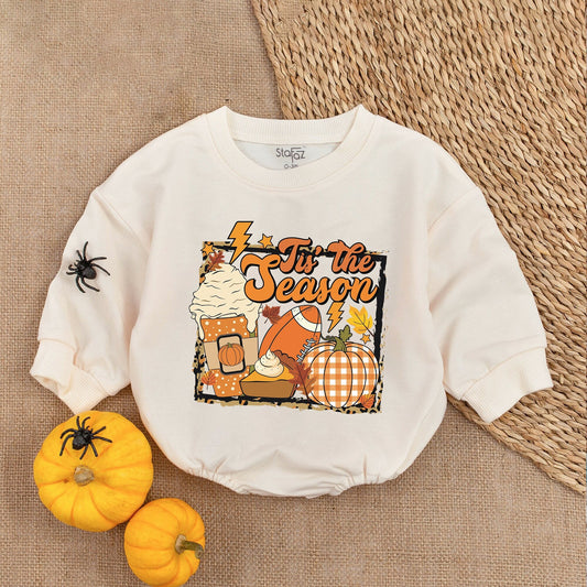 Festive Football Romper - First Thanksgiving Outfit for Baby