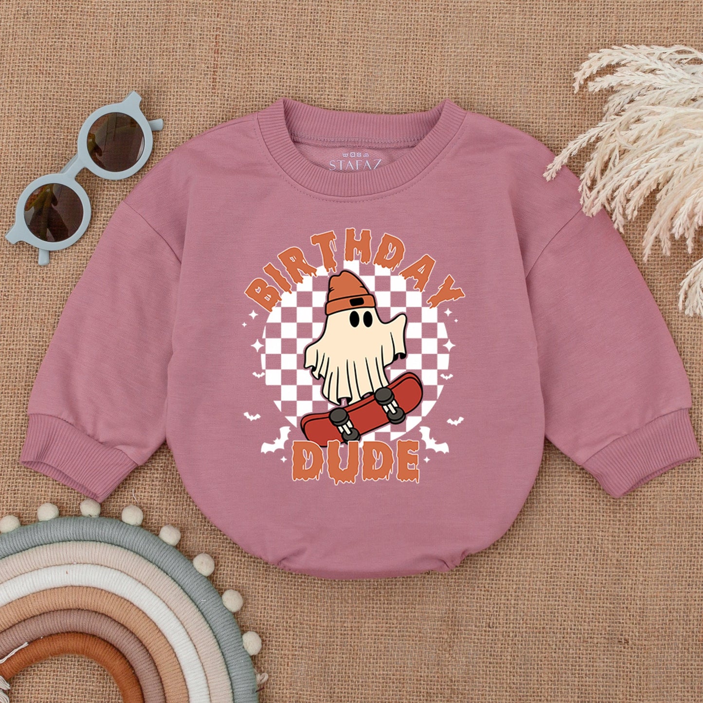 First Halloween Bubble Romper: Gender Neutral Baby Halloween Outfit