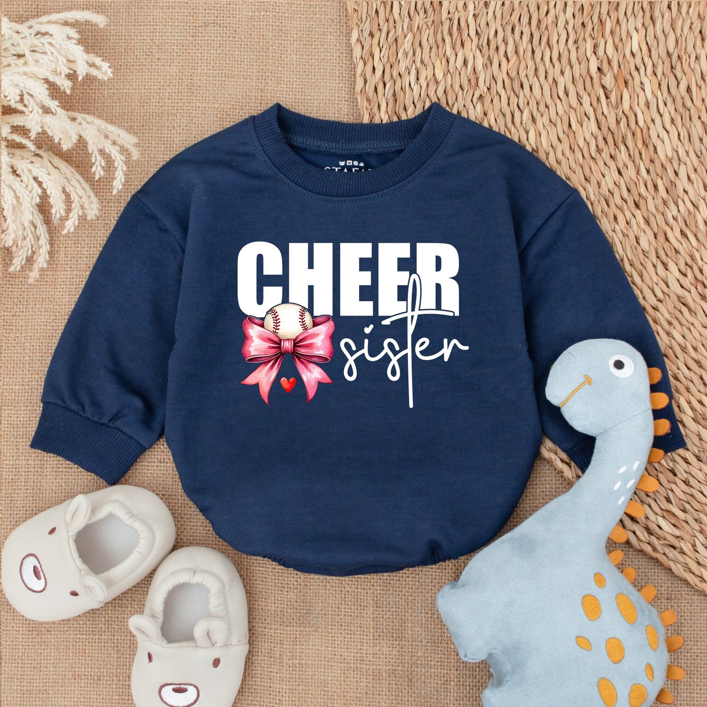 Baseball Sis Bubble Romper | Baby Girl Outfit | Newborn Gift Idea