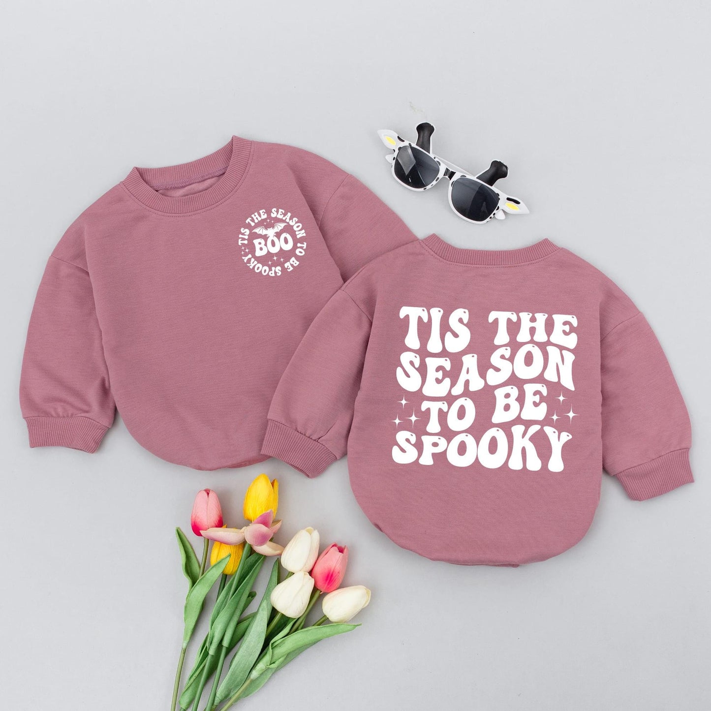 First Halloween Ghost Romper Bodysuit - Cute Baby Fall Outfit