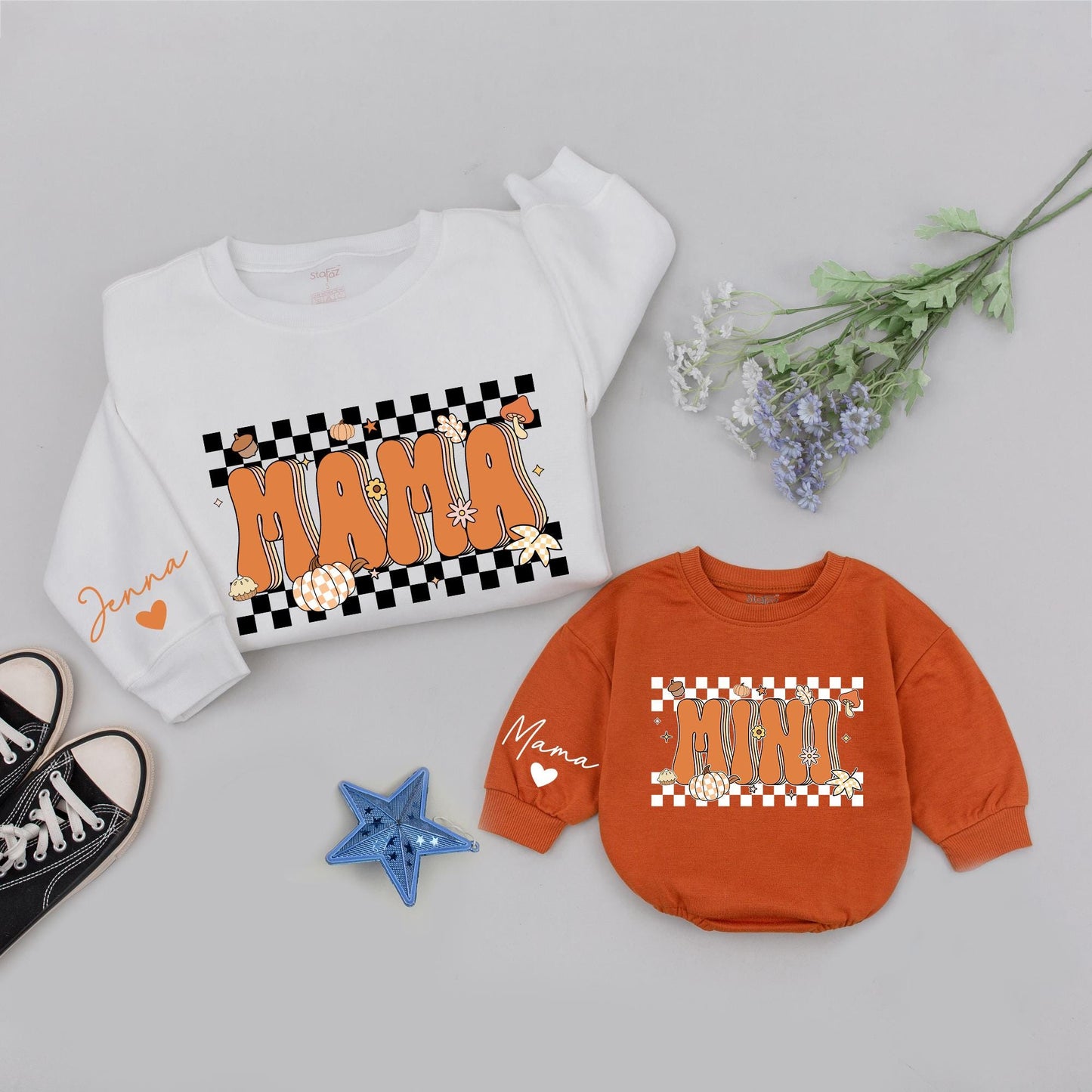 Mama & Mini Thanksgiving Sweatshirt: Matching Family Fall Outfit Gift