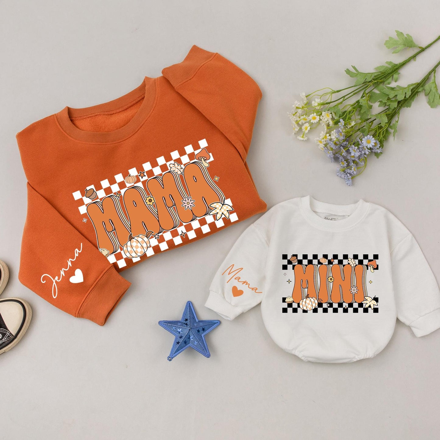 Mama & Mini Thanksgiving Sweatshirt: Matching Family Fall Outfit Gift