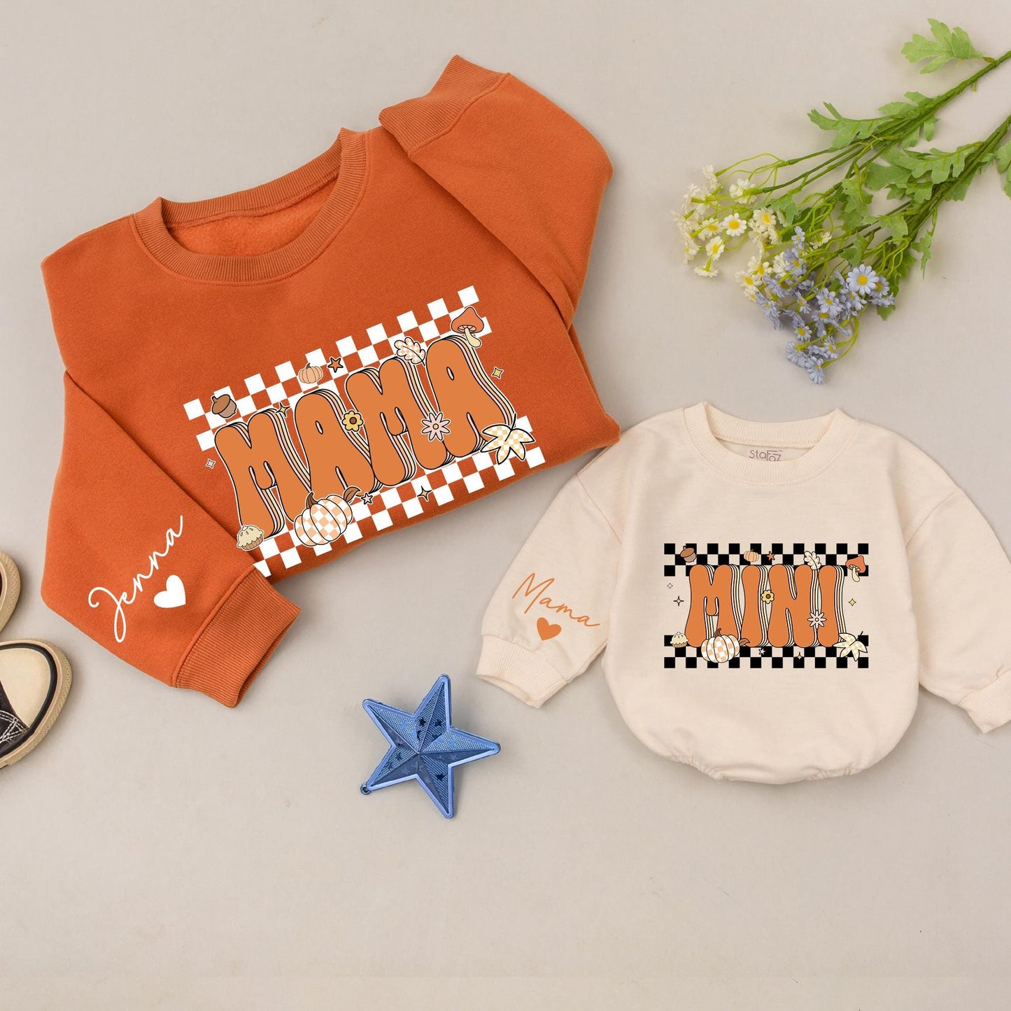 Mama & Mini Thanksgiving Sweatshirt: Matching Family Fall Outfit Gift