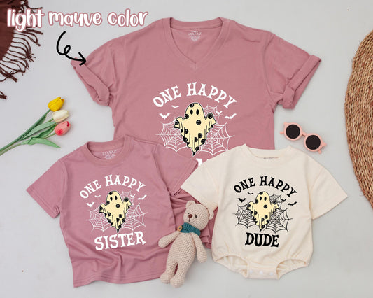 Spooky 1st Birthday Matching Tees: Family Halloween Costume Shirts
