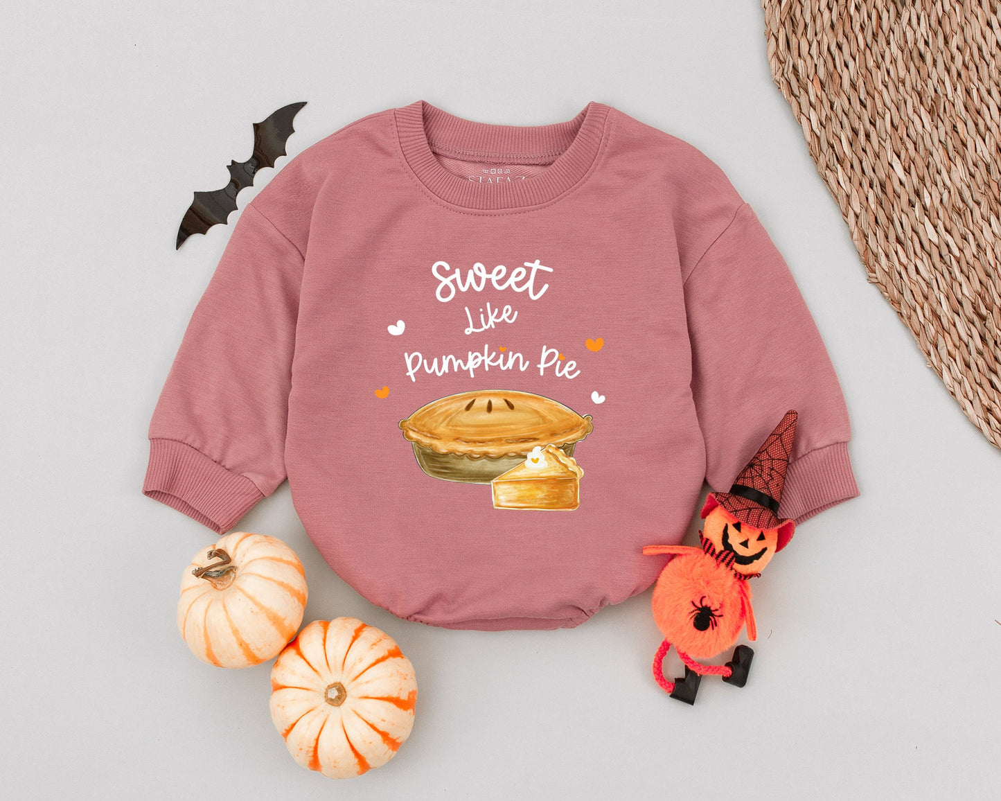 Harvest Pumpkin Baby Romper: First Halloween & Thanksgiving Outfit