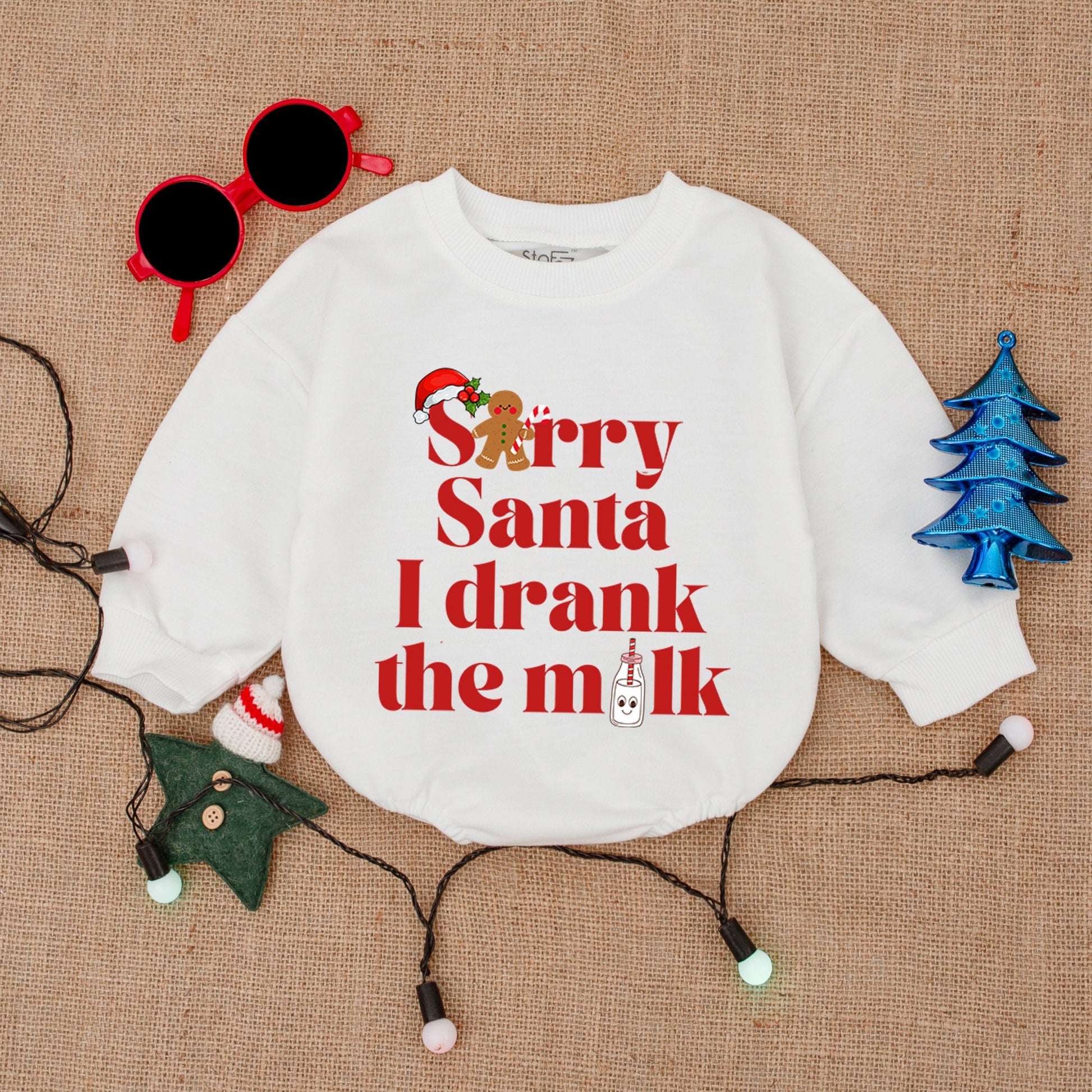 Santa Baby Romper: Christmas Gift, Cozy Infant Outfit, Holiday Fun!