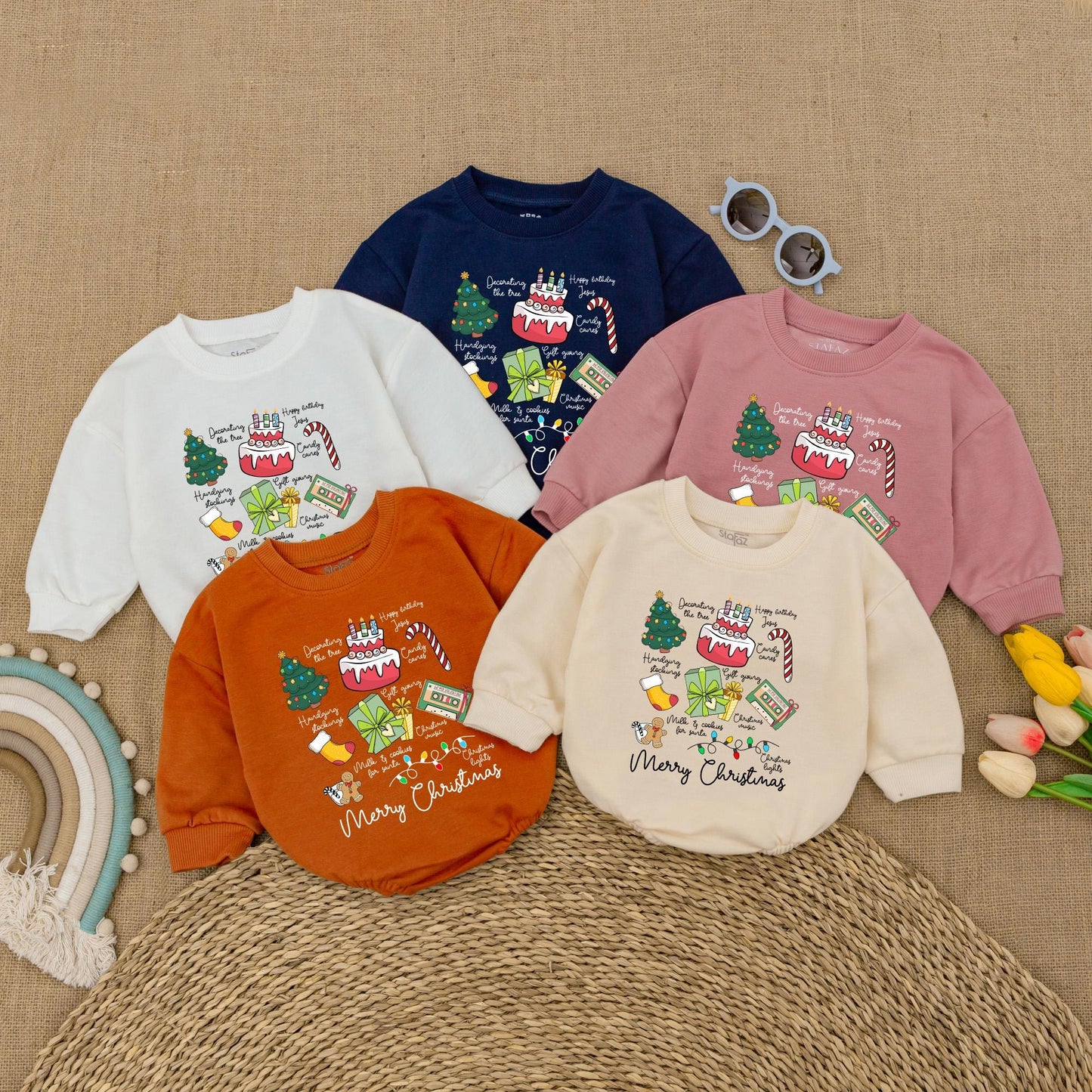 Baby Christmas Bubble Romper – First Holiday Bodysuit Outfit