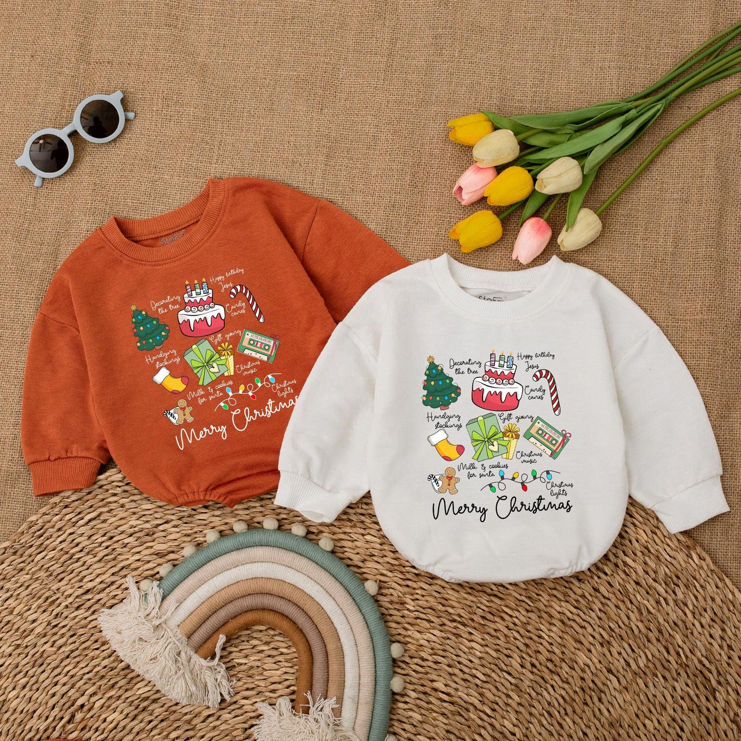 Baby Christmas Bubble Romper – First Holiday Bodysuit Outfit