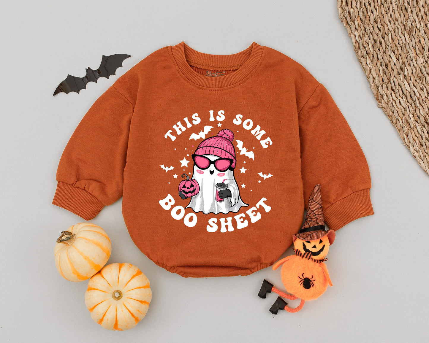Spooky Cute Ghost Baby Romper - Funny Halloween Outfit for Toddlers