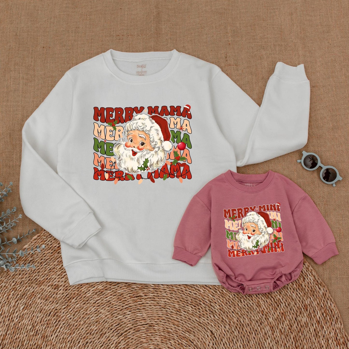 Matching Mama & Mini Christmas Sweatshirts – Festive Mommy & Me Outfits