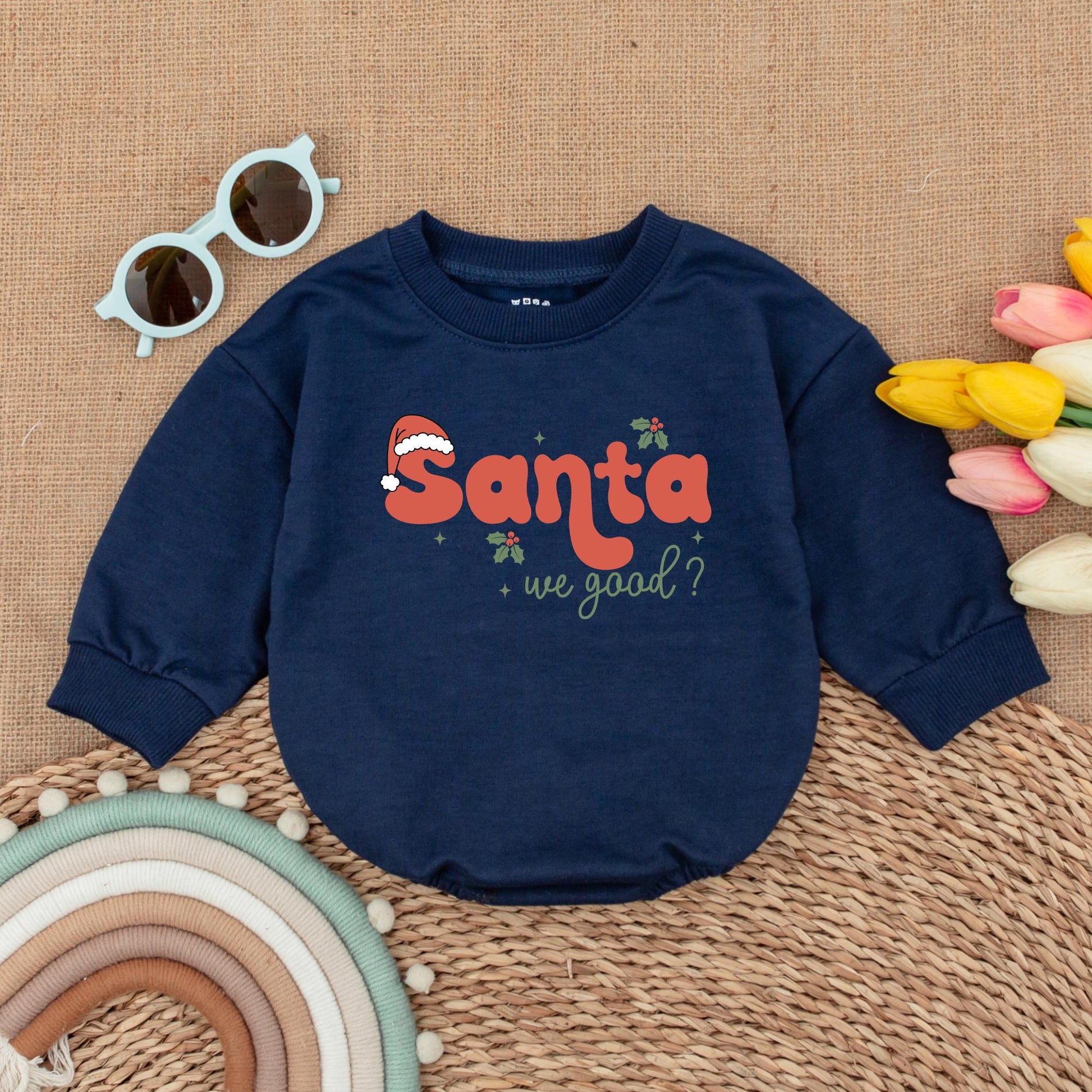 Baby’s First Christmas Romper: Vintage Santa Outfit & Gift Idea