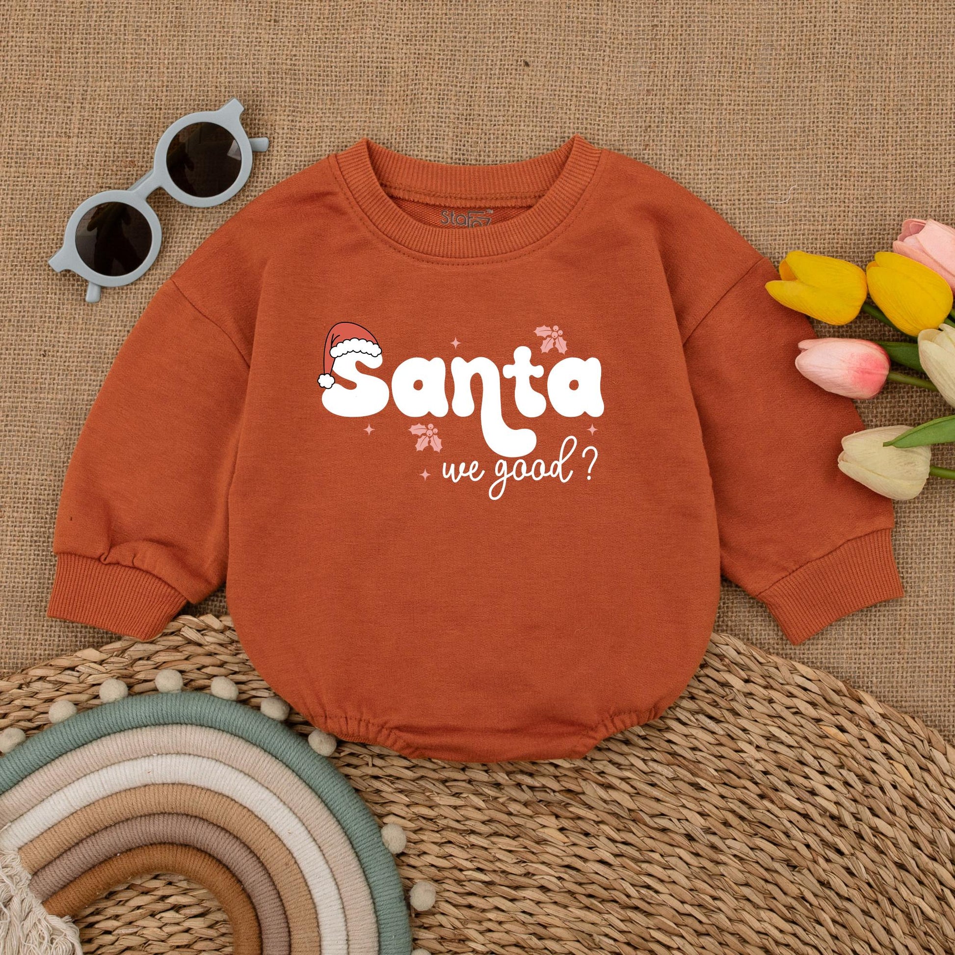 Baby’s First Christmas Romper: Vintage Santa Outfit & Gift Idea