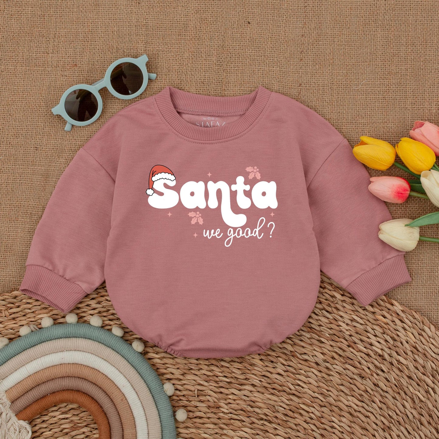 Baby’s First Christmas Romper: Vintage Santa Outfit & Gift Idea