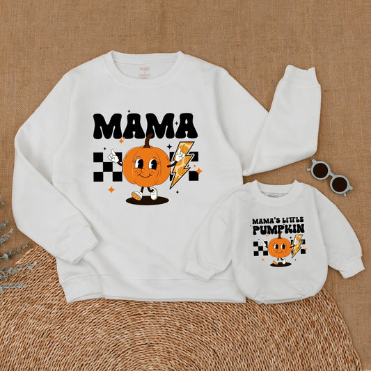 Pumpkin Patch Matching Outfits: Mommy & Me Fall Sweatshirts Set