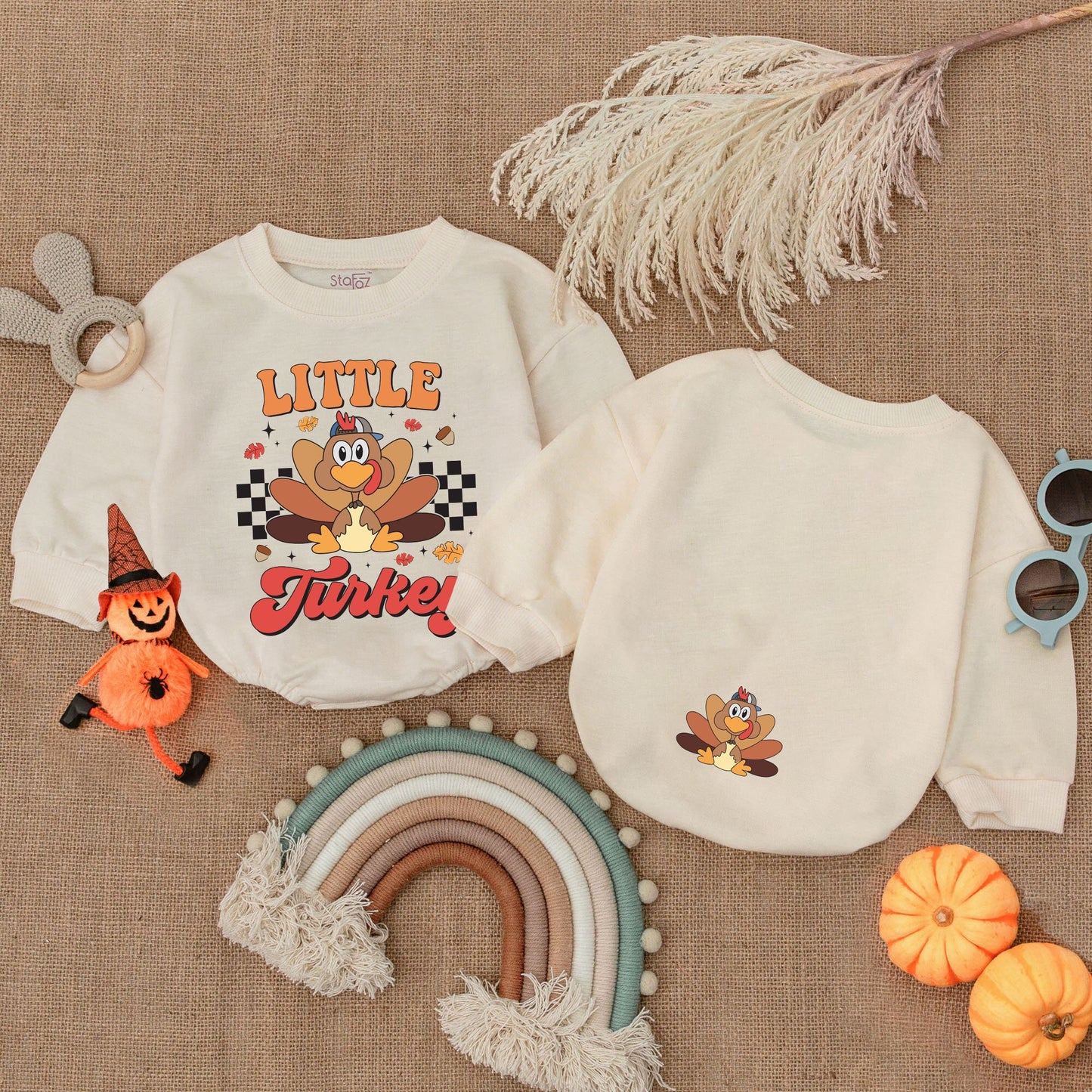 Thanksgiving Baby Bubble Romper – Cute Fall Bodysuit for Boys & Girls