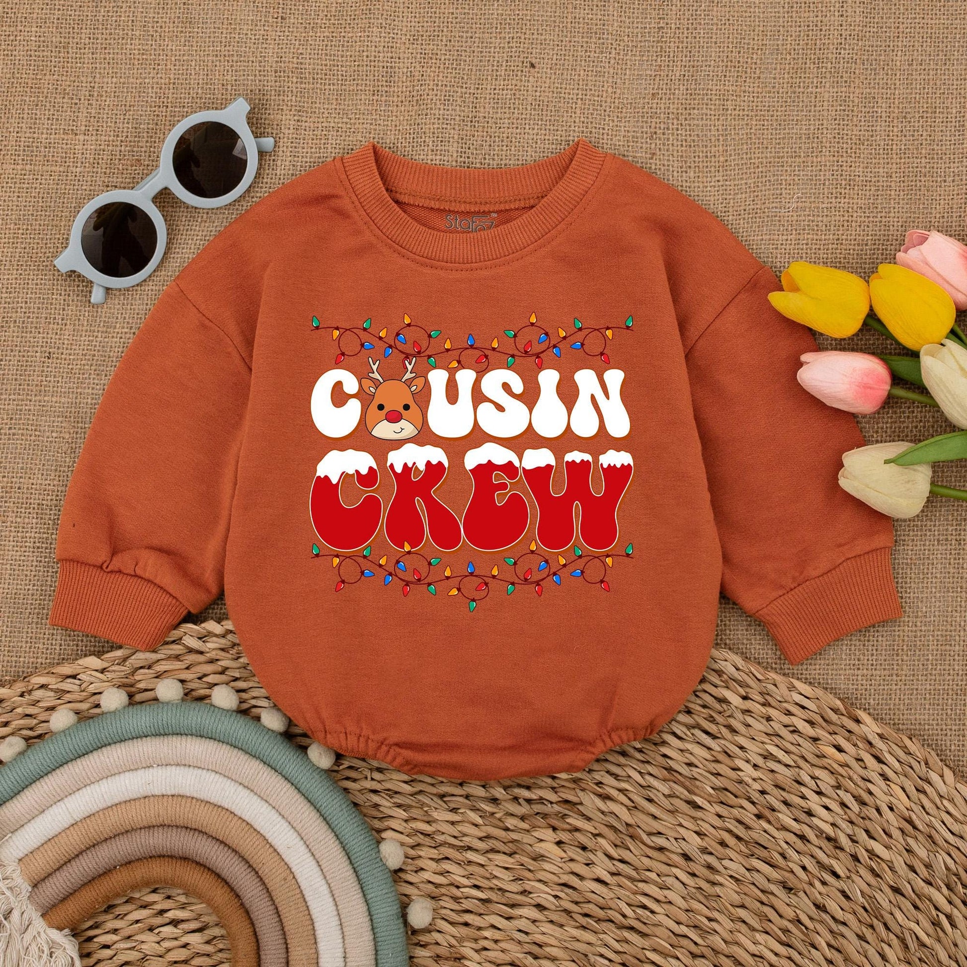 Cousin Crew Christmas Romper: Baby's First Holiday Outfit & Gift