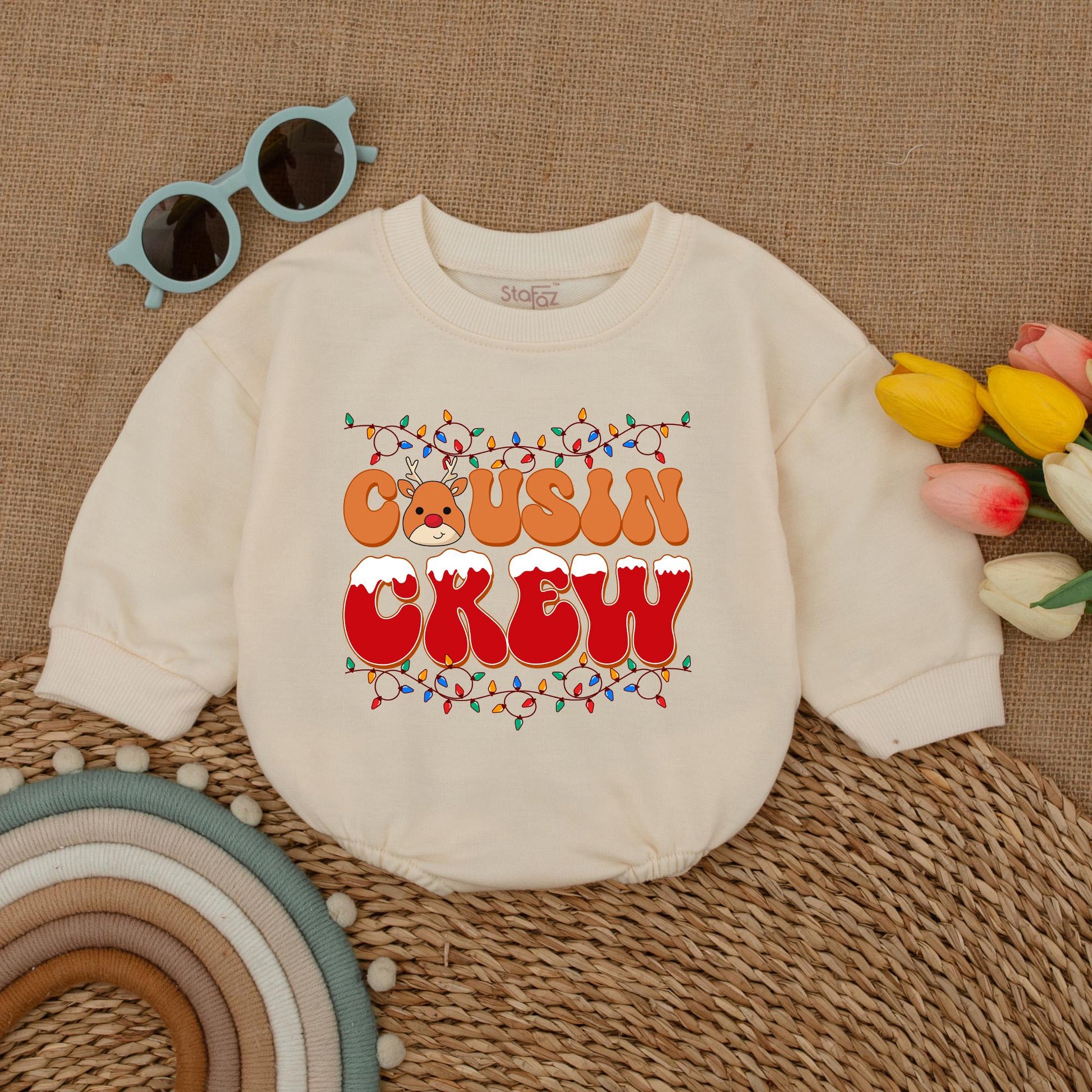 Cousin Crew Christmas Romper: Baby's First Holiday Outfit & Gift
