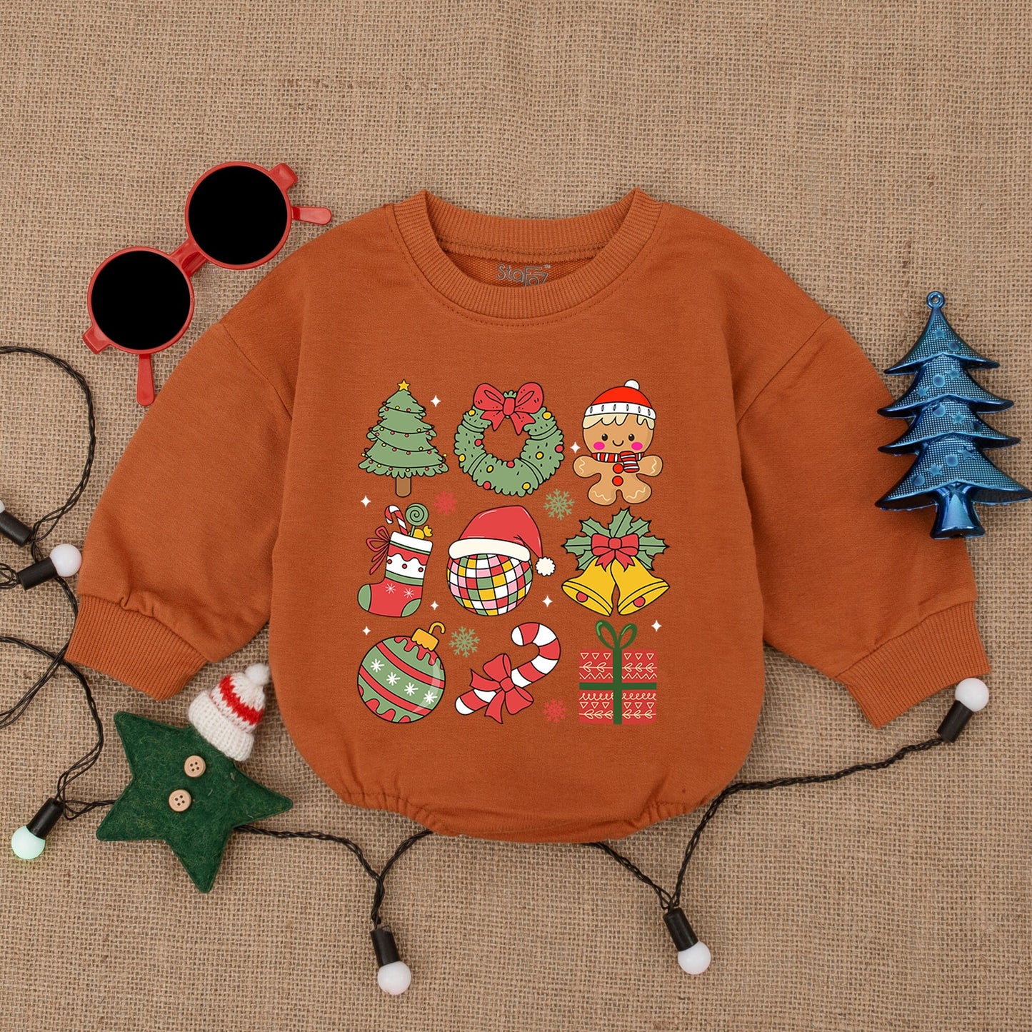 Santa Baby Romper – Cozy Christmas Bodysuit Gift for Infants