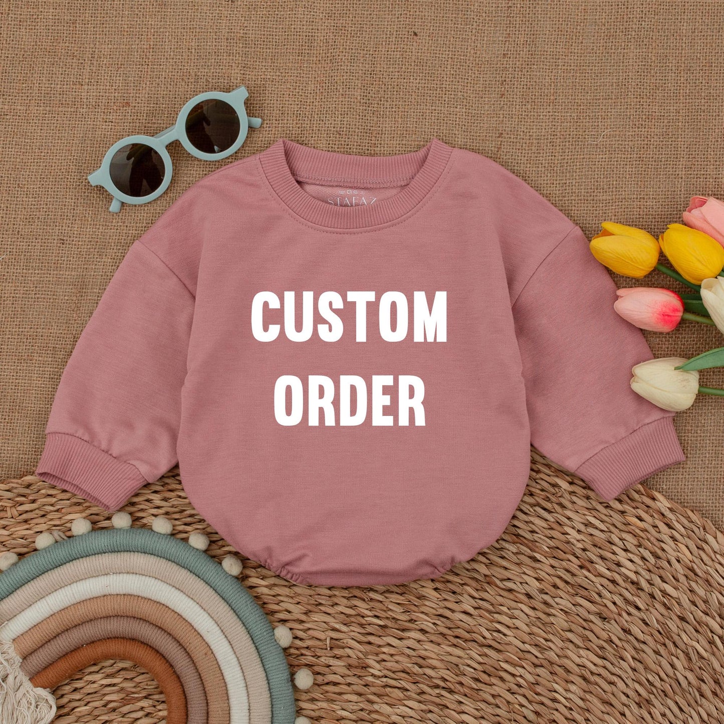 Custom Baby Bubble Romper Personalized Newborn Bodysuit for Baby Shower Gifts Coming Home Outfit Infant Clothing