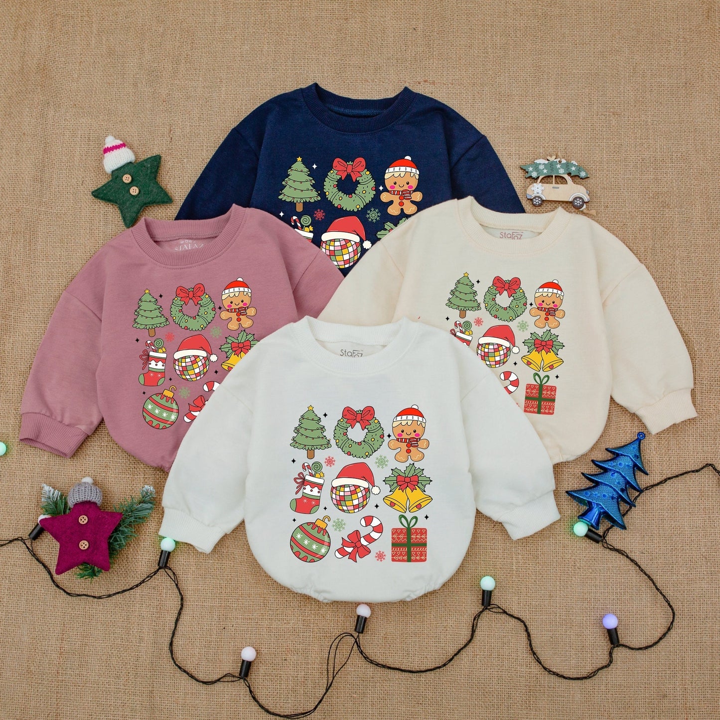 Santa Baby Romper – Cozy Christmas Bodysuit Gift for Infants