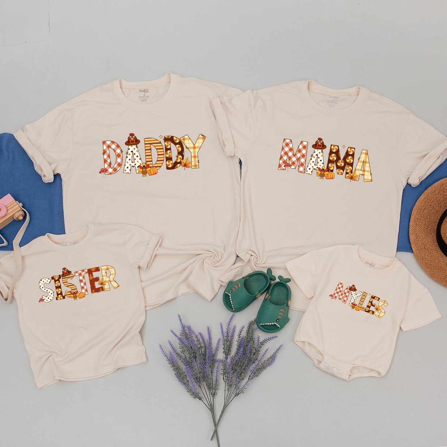 Matching Thanksgiving Family Shirts – Custom Fall & Turkey Designs