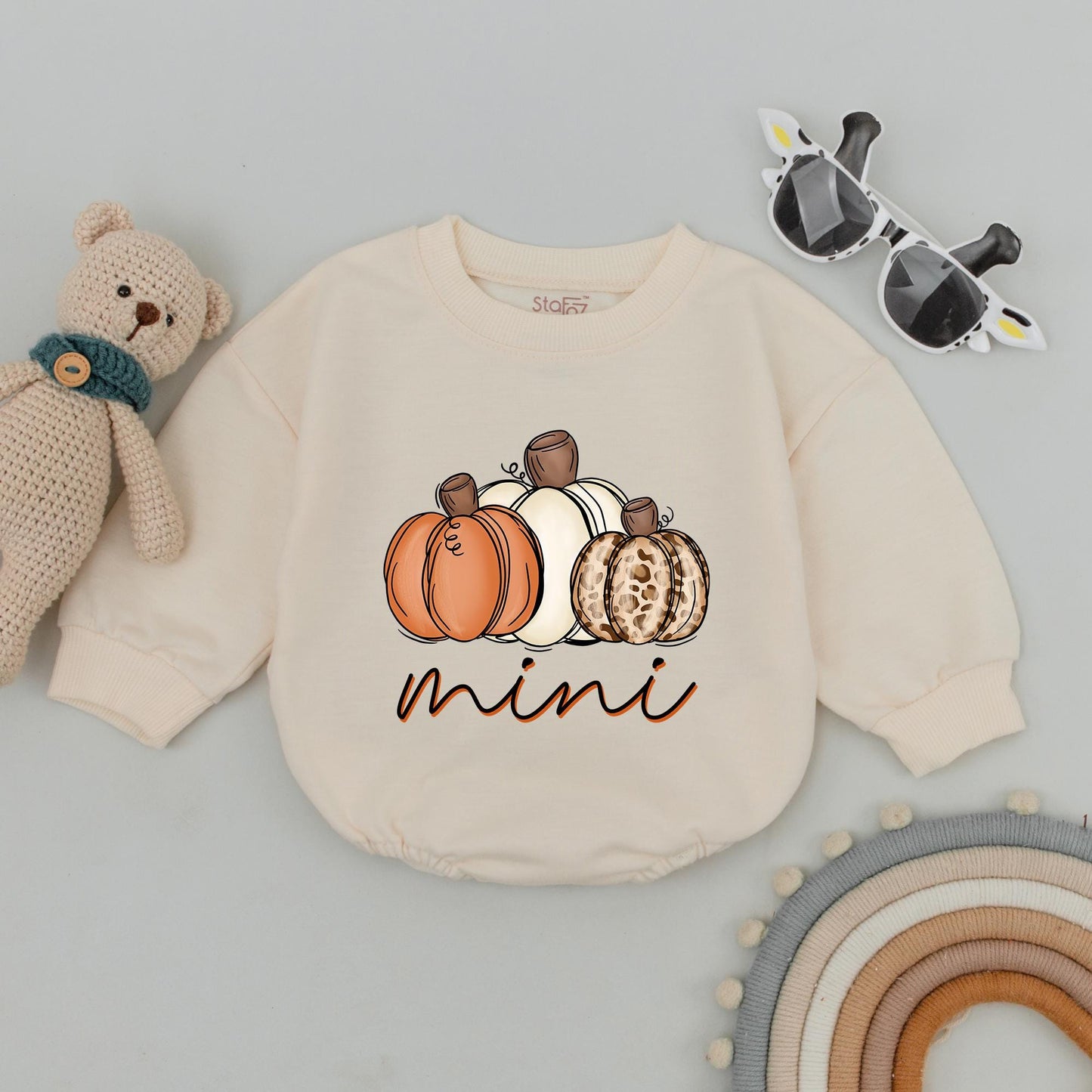 Personalized Name Pumpkin Sweatshirt Mama Mini Matching Fall Gift Retro Pumpkin Season