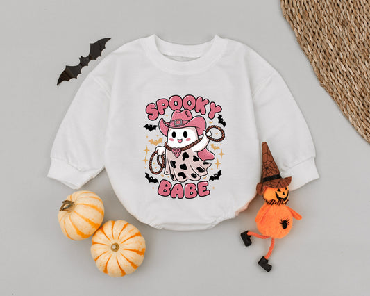 Cute Ghost Halloween Romper: Funny Baby Costume for Fall