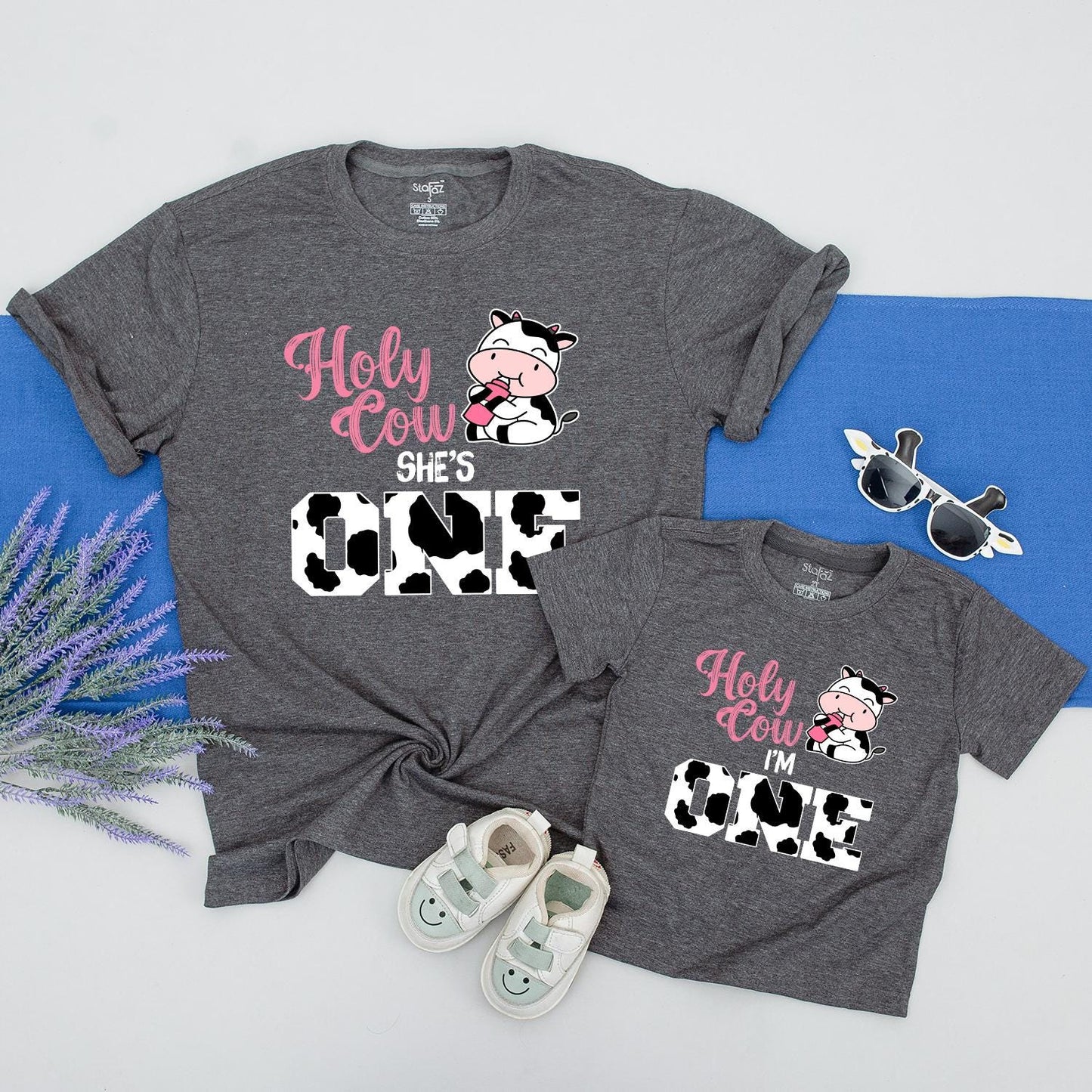 Cow Themed Birthday Shirt for Kids - Custom Farm Birthday Outfit