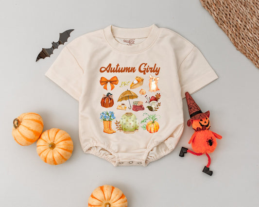 Retro Autumn Baby Romper – Perfect Fall Baby Shower Gift Outfit