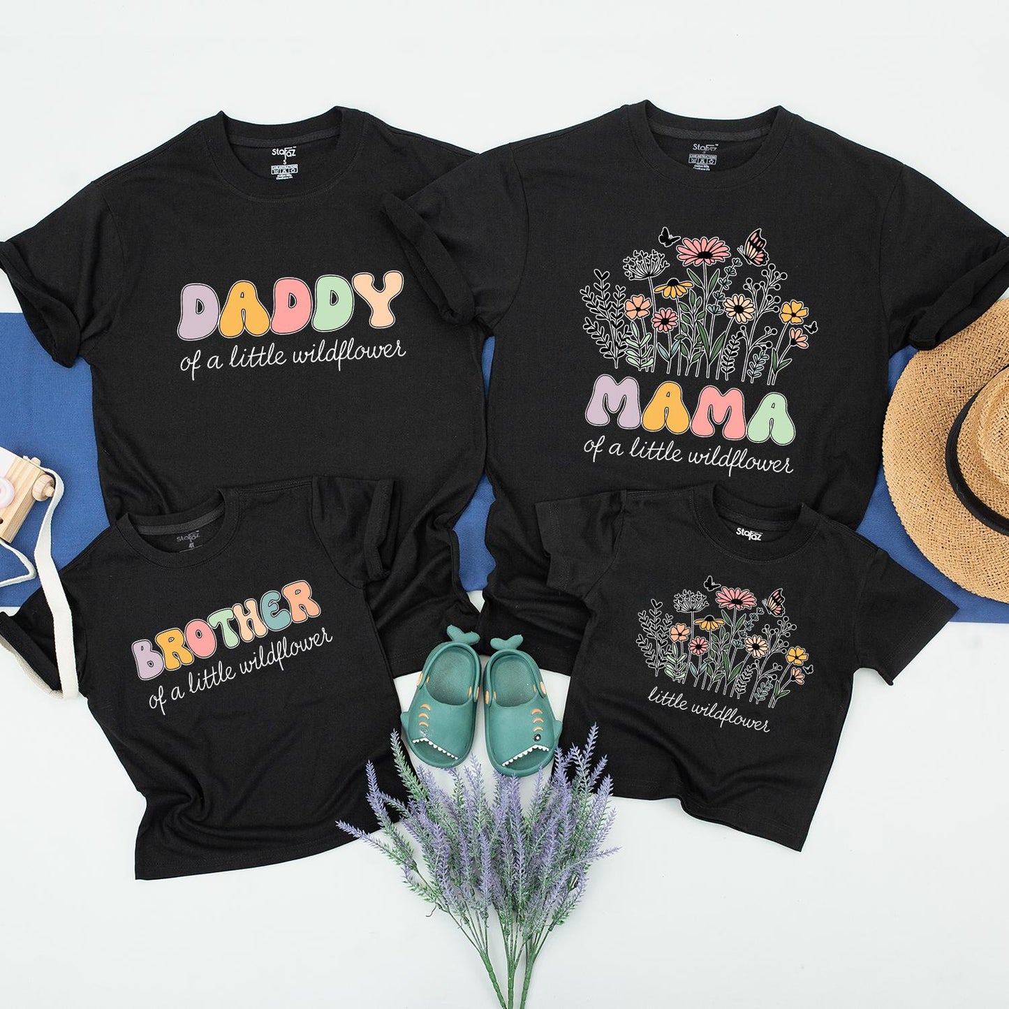 Wildflower Mama Shirt: Matching Mommy and Me Outfit, Colorful Floral Birthday Tee, Daddy Sister One, Family Wild One Celebration, Cute Soft Cotton (139)
