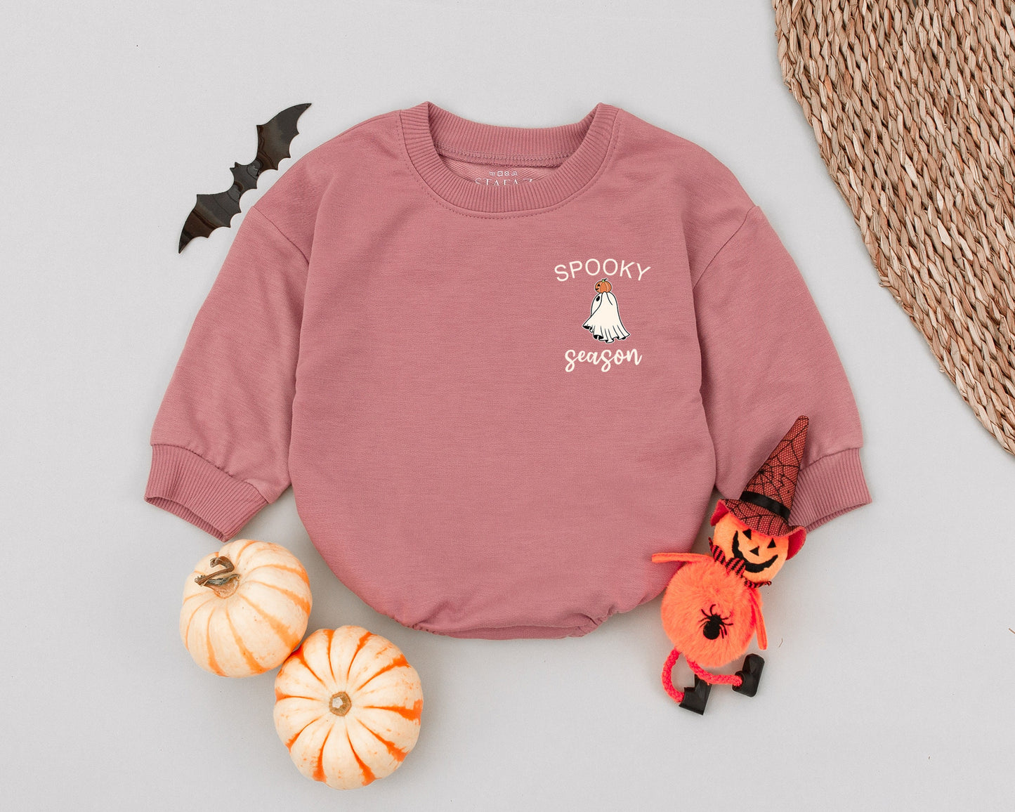 Baby's First Spooky Season: Cute Ghost & Pumpkin Halloween Romper